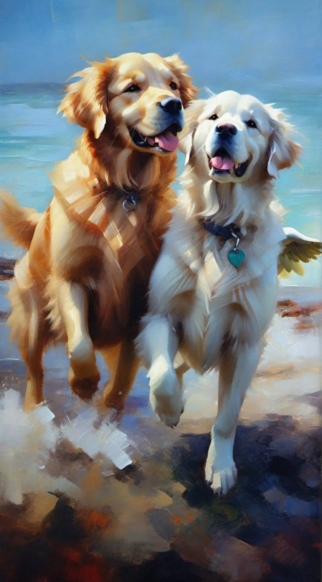 ai character: Skye and rocky background