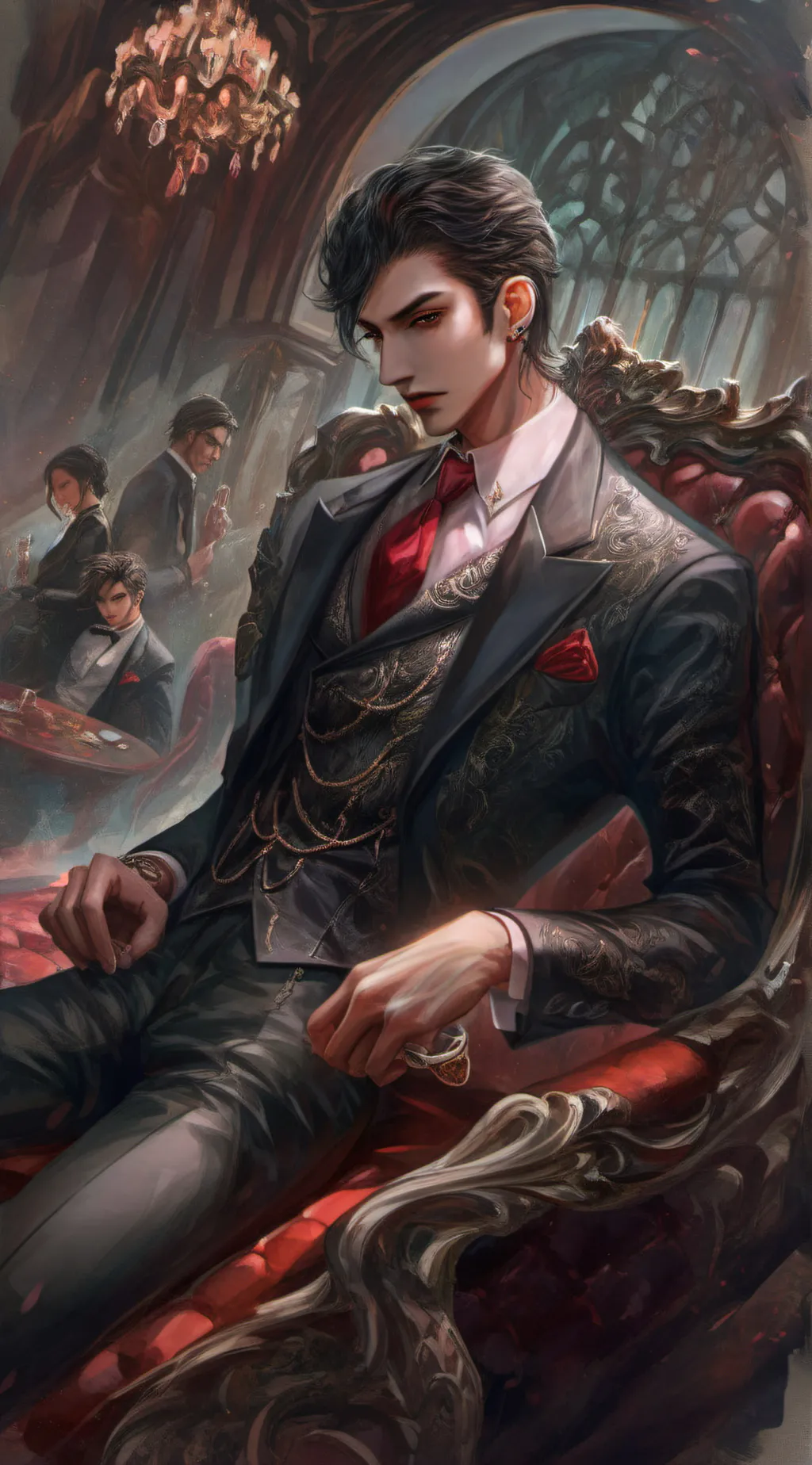 ai character: Leo 💀😕 background