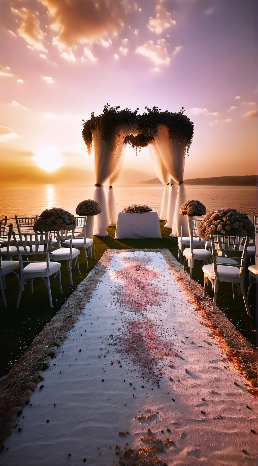 ai character: HAZBIN WEDDING background