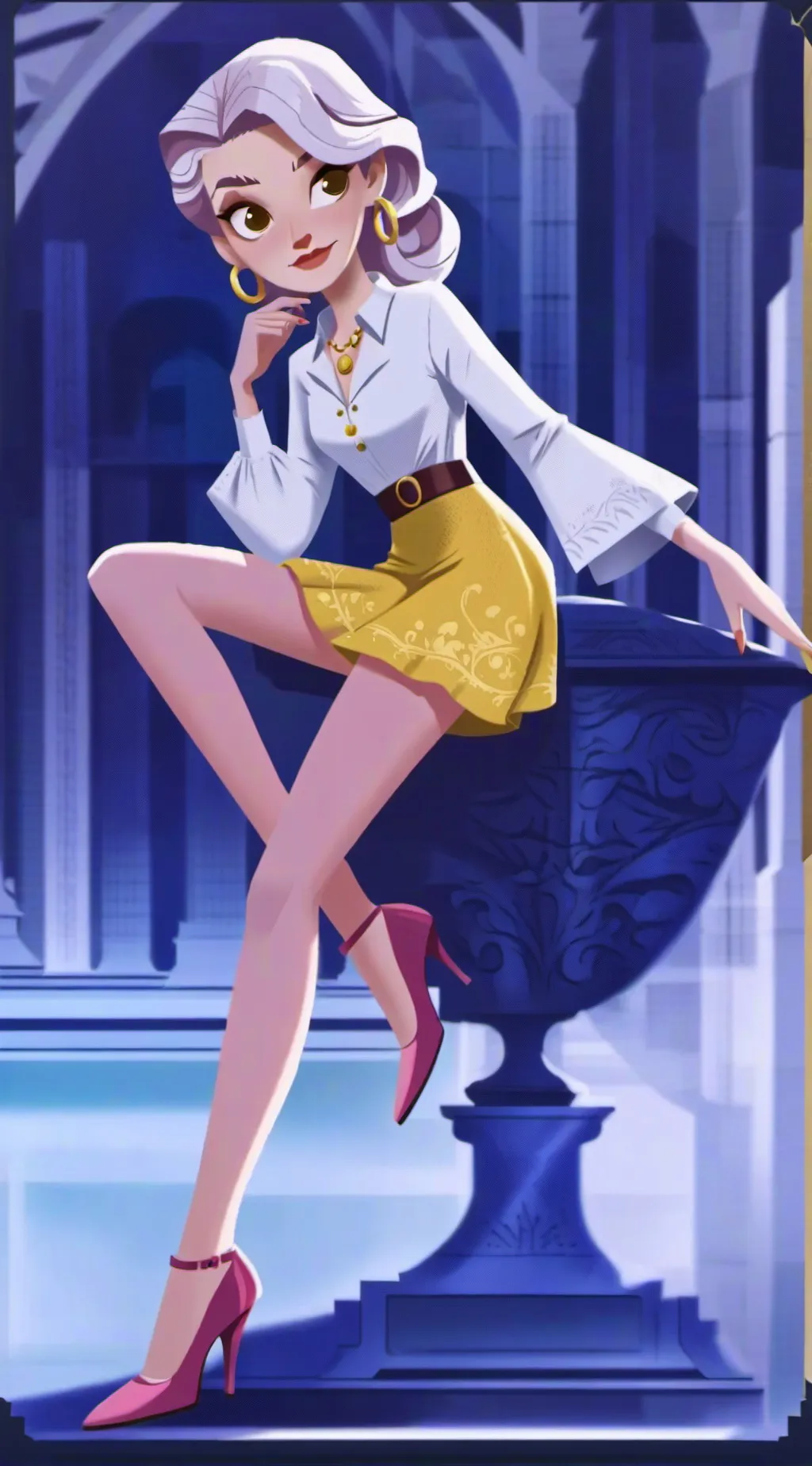 ai character: Maria Robotnik background