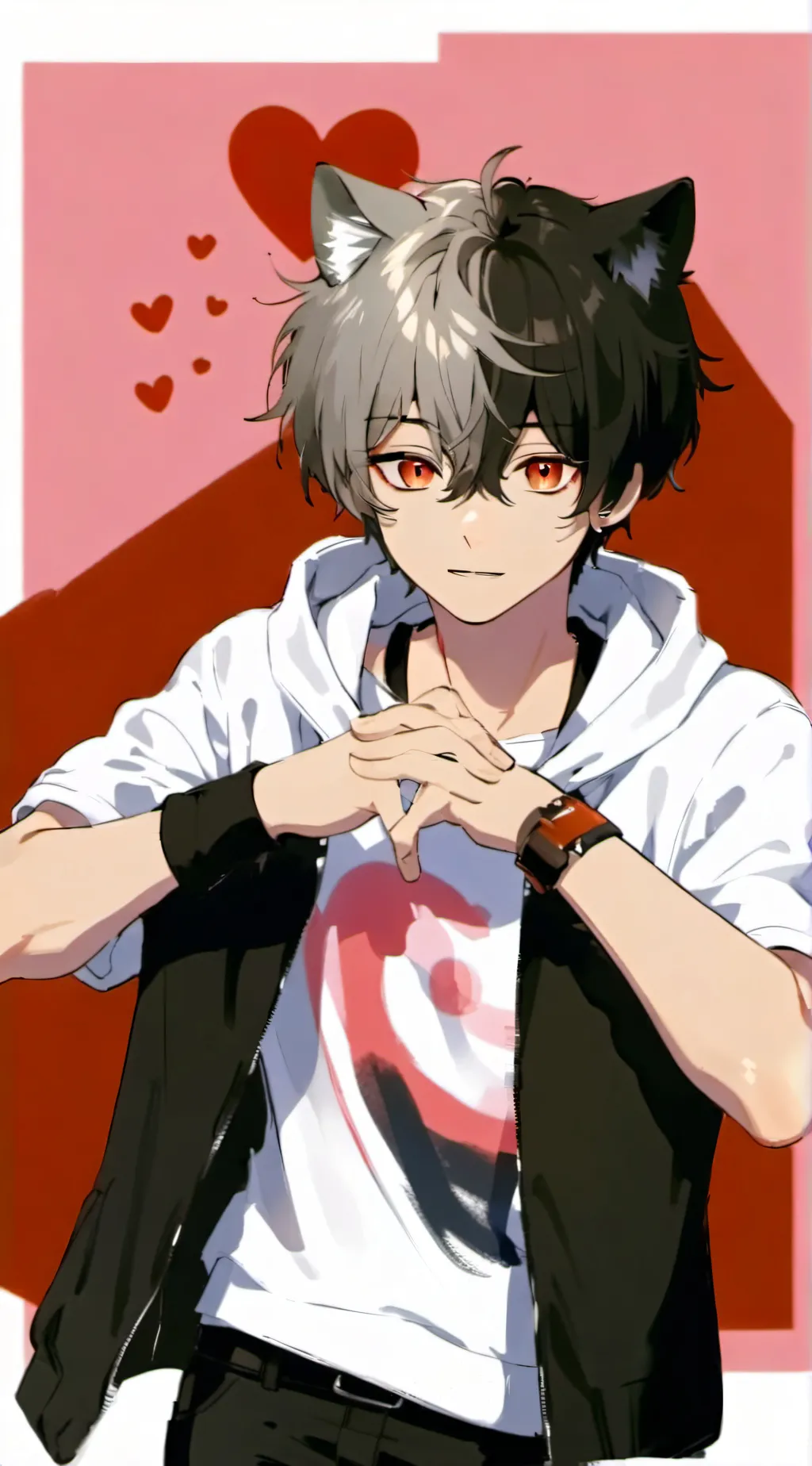 ai character: Cat MHA background