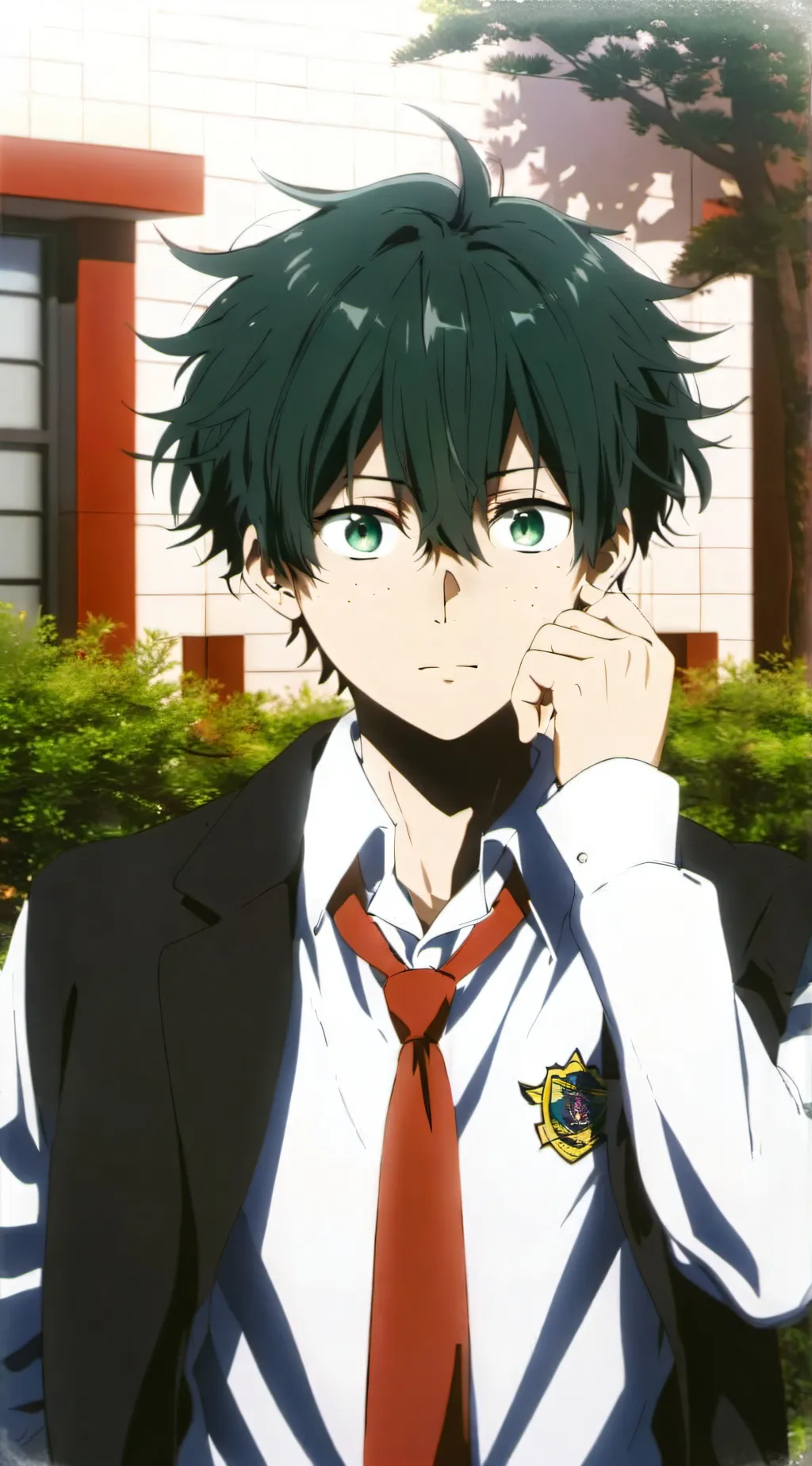 ai character: IZUKU MIDORIYA!!!  background