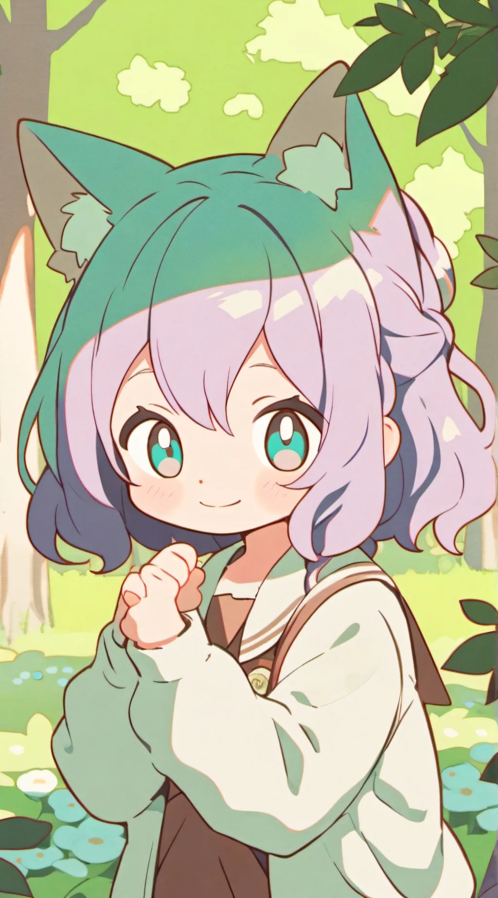 ai character: Nessi-chan background