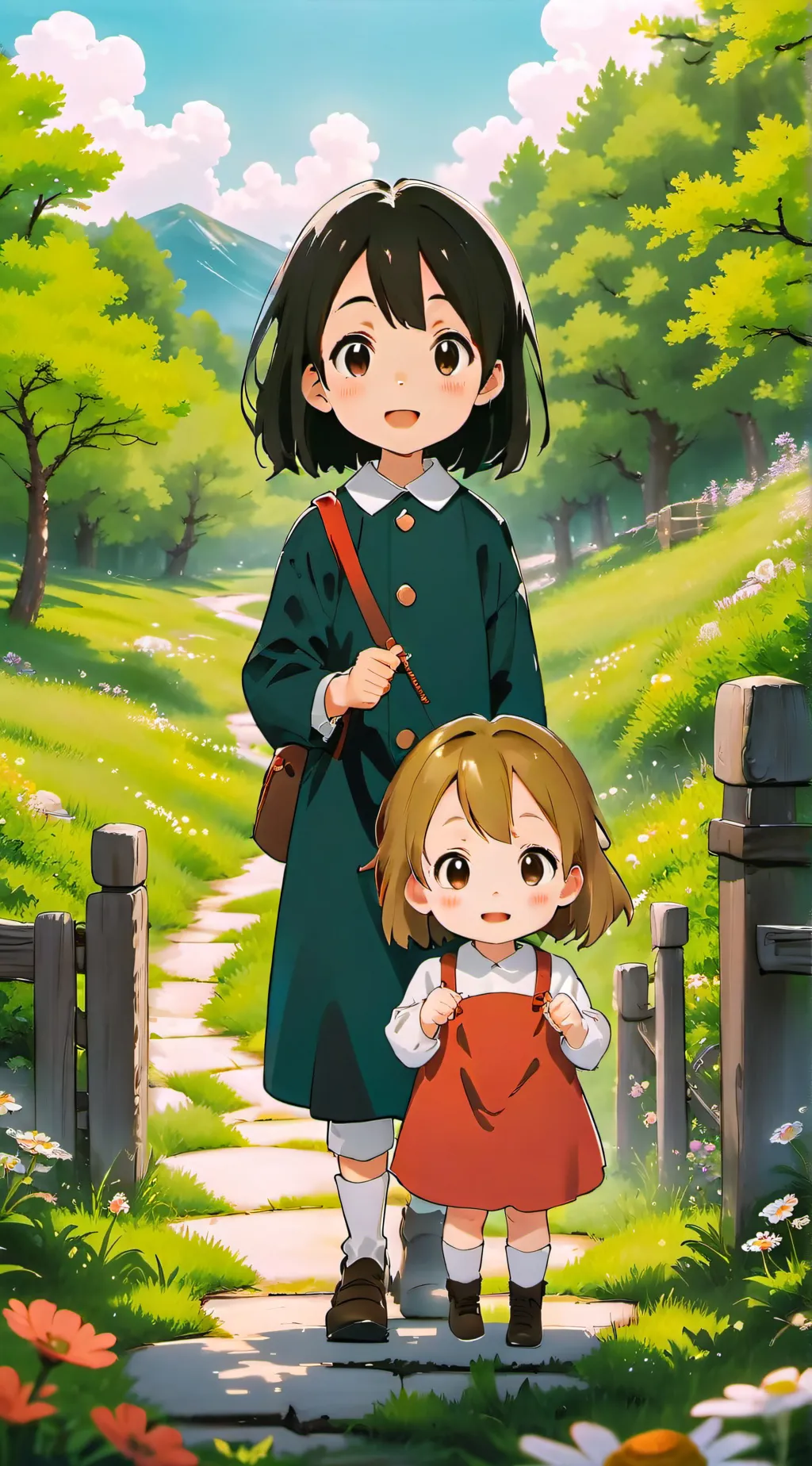ai character: Lilly and Gracie  background