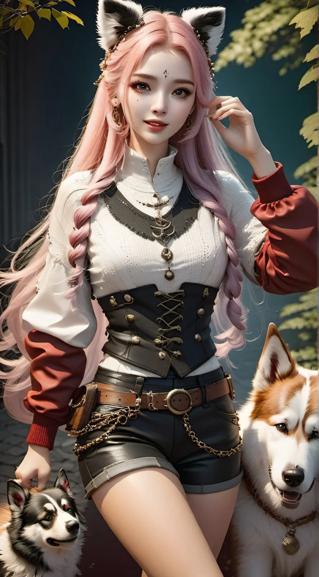 ai character: Rosé background