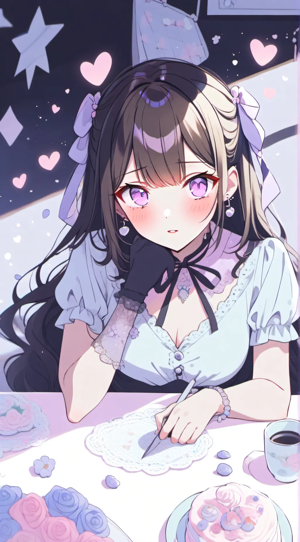 ai character: your cute gf background