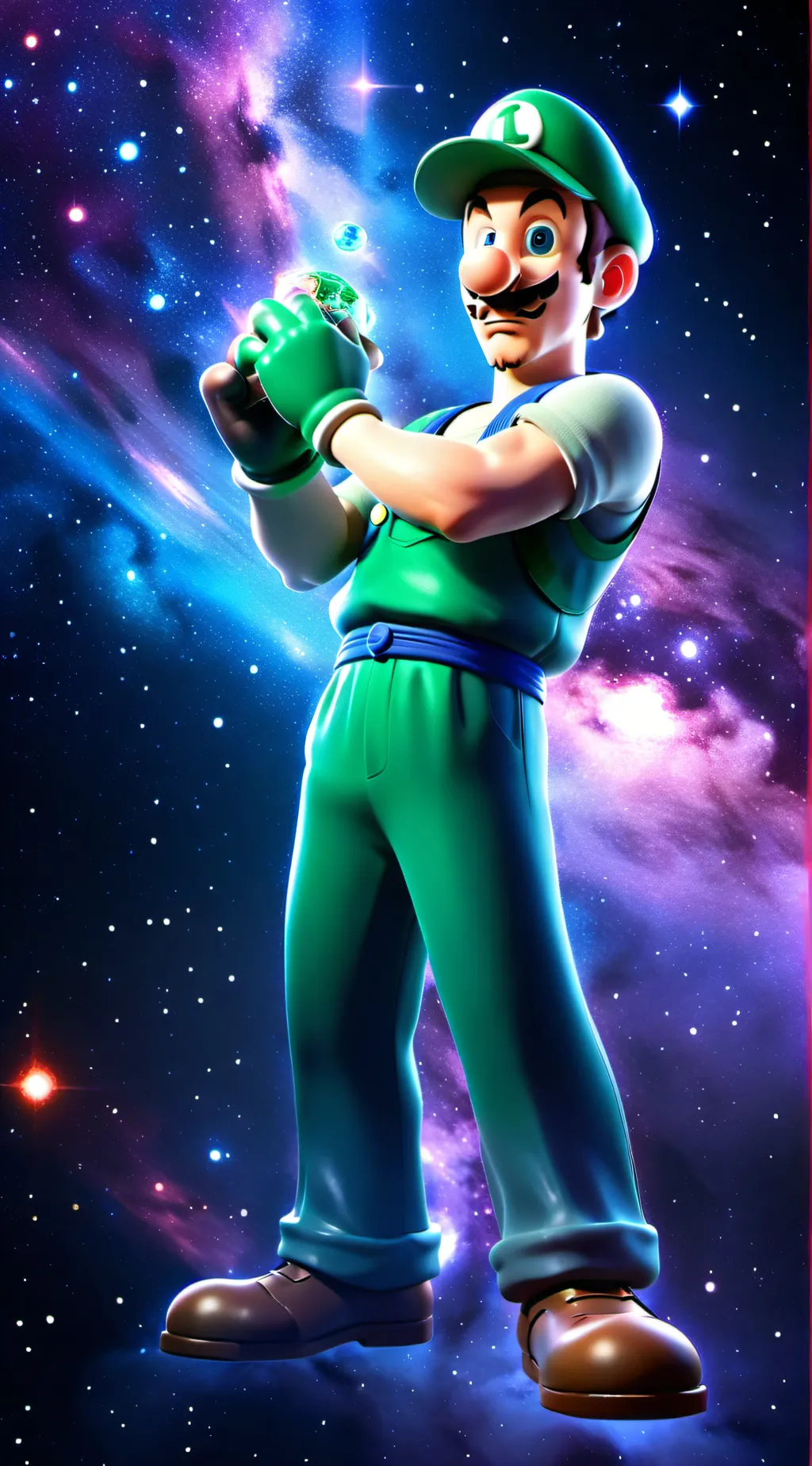 ai character: Luigi!!!!! background