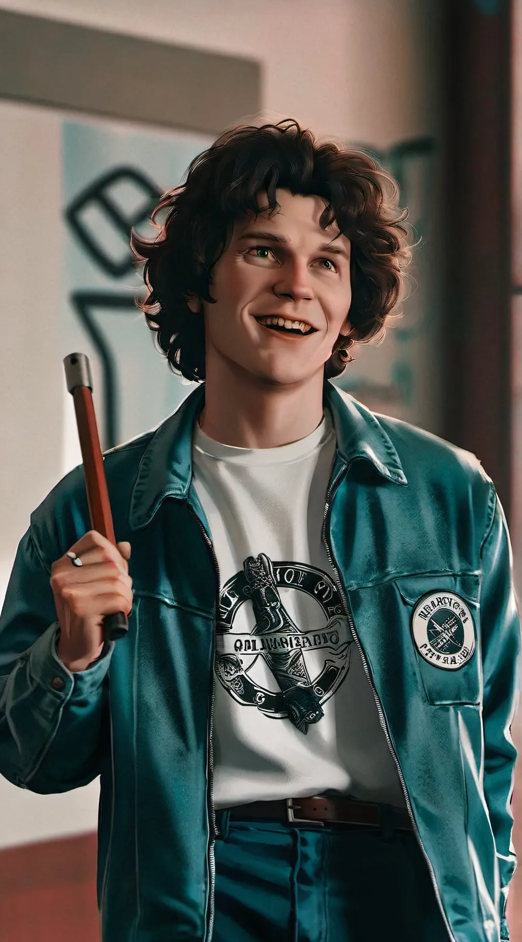 ai character: Eddie Munson  background