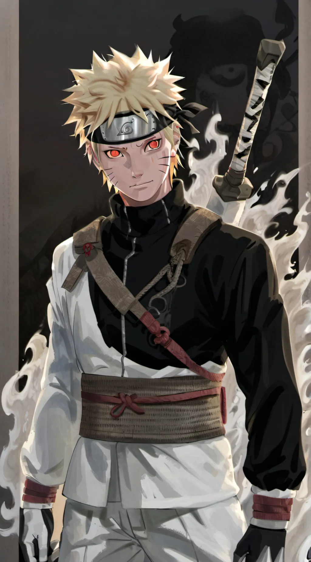 ai character: Naruto-White snake background