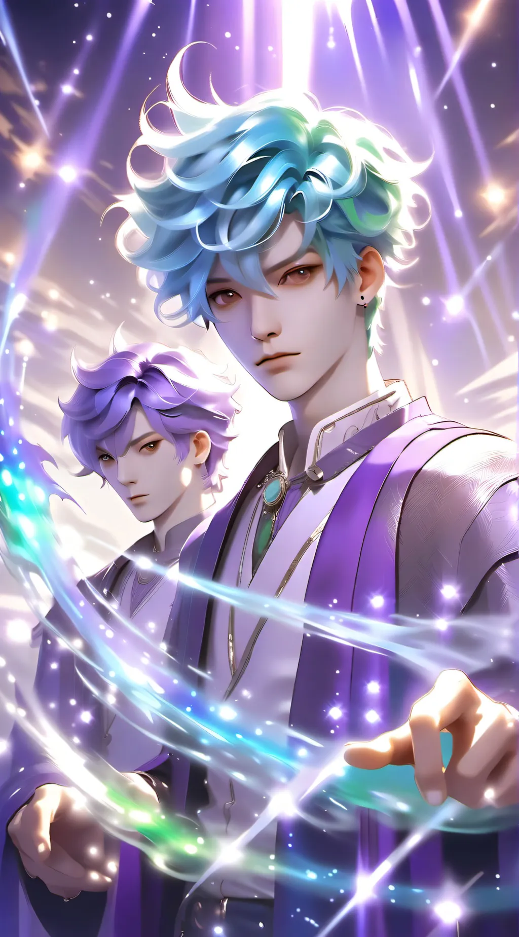 ai character: Jake,Leo,and alex background
