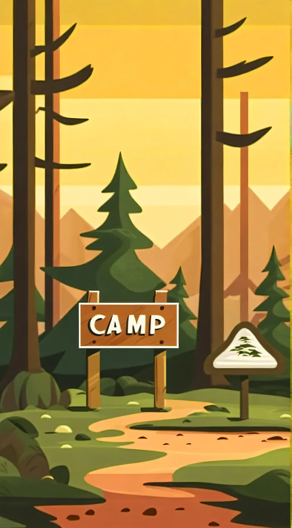 ai character: disventure camp AS background