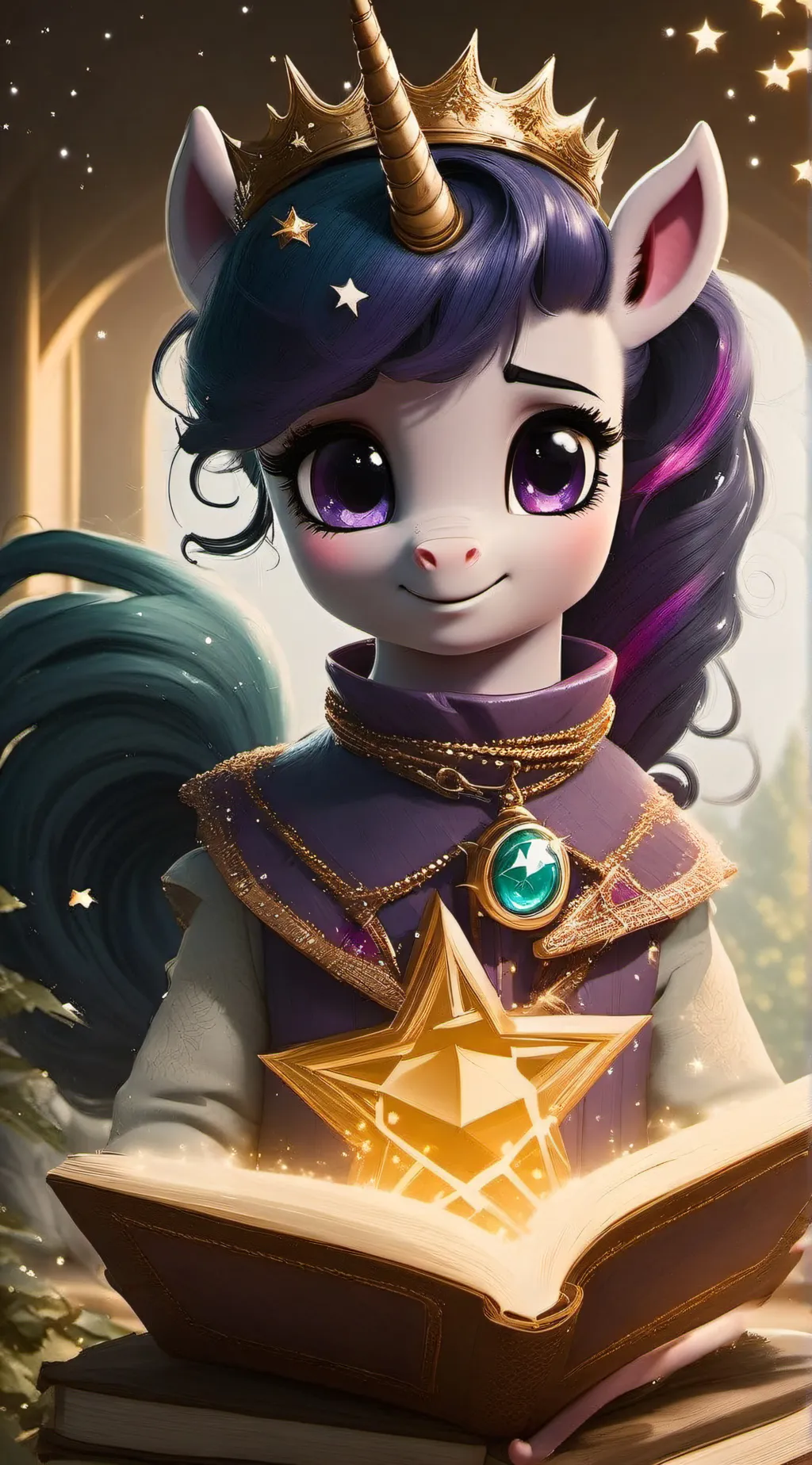 ai character: Twilight Sparkle background