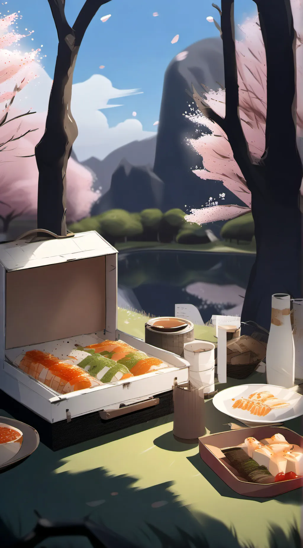 ai character: Ds Picnic chaos  background