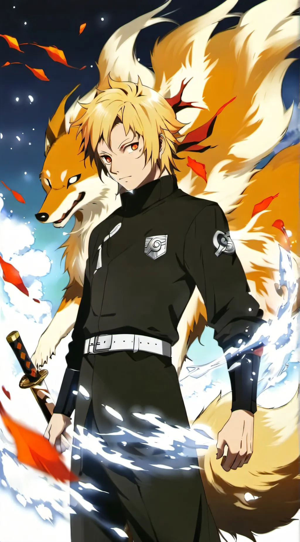 ai character: kurama background