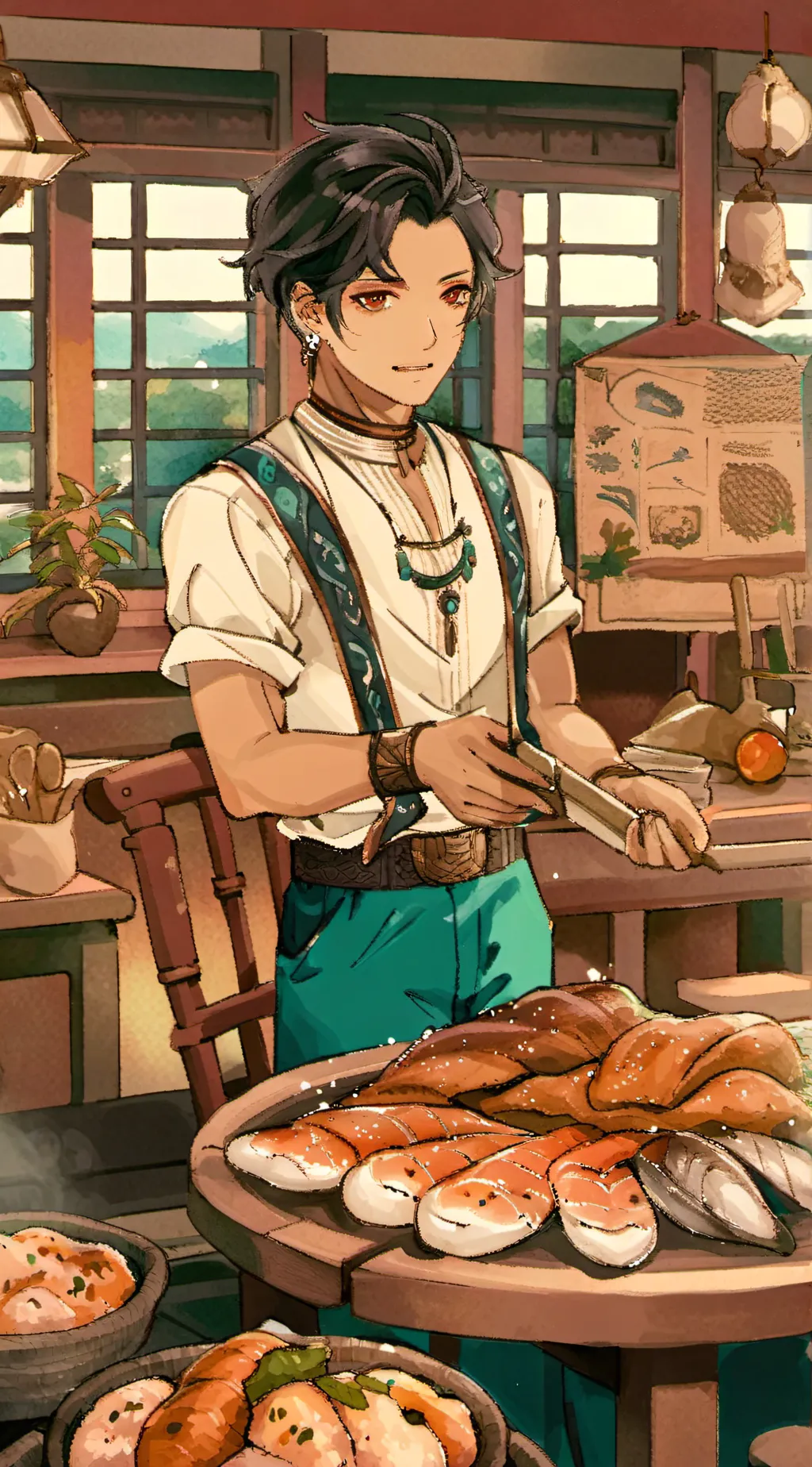 ai character: Max background