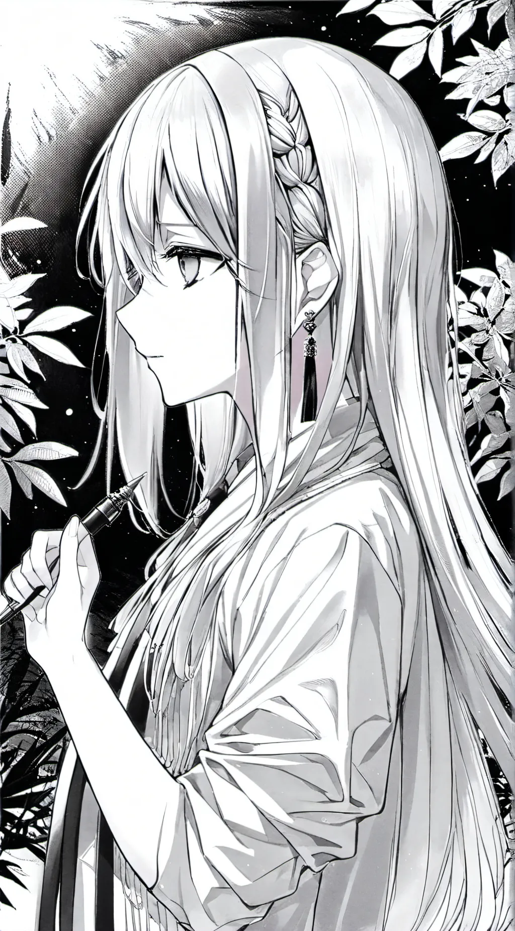 ai character: Crystal (Manga V1) background