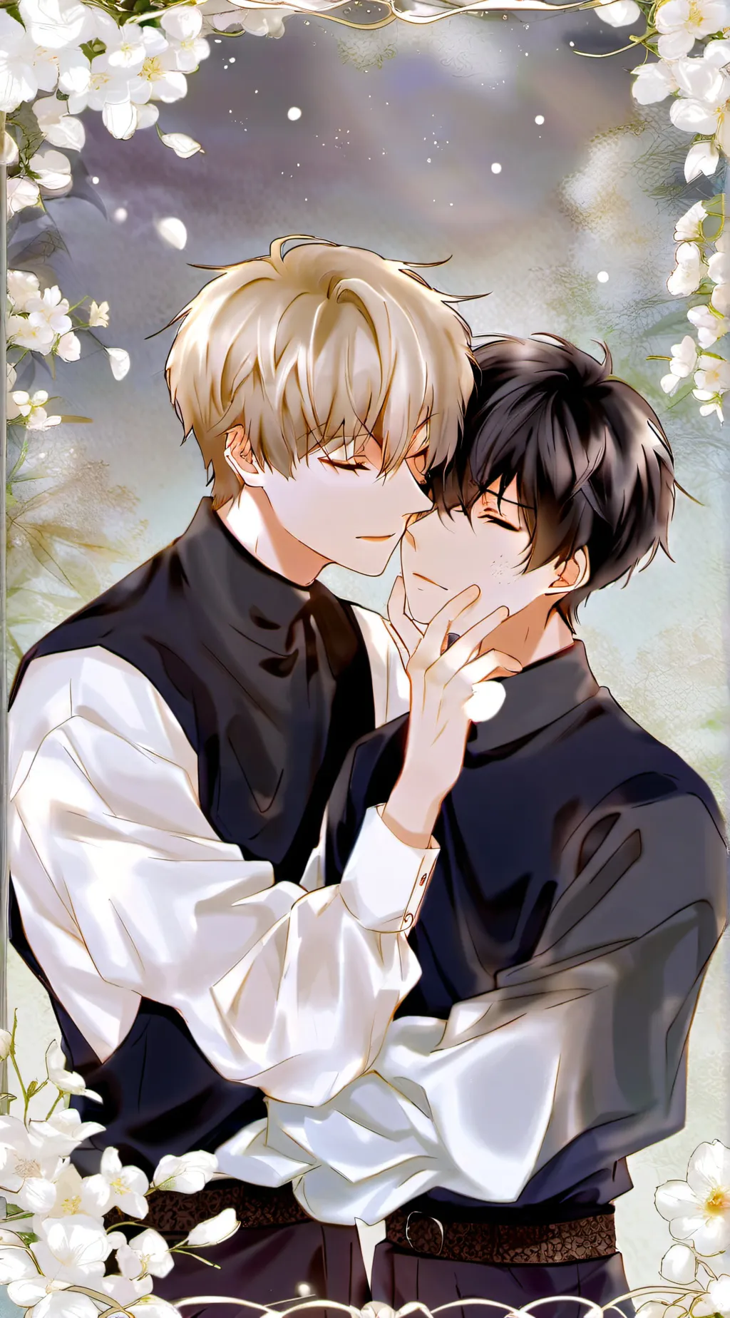ai character: Liam and Noah  background