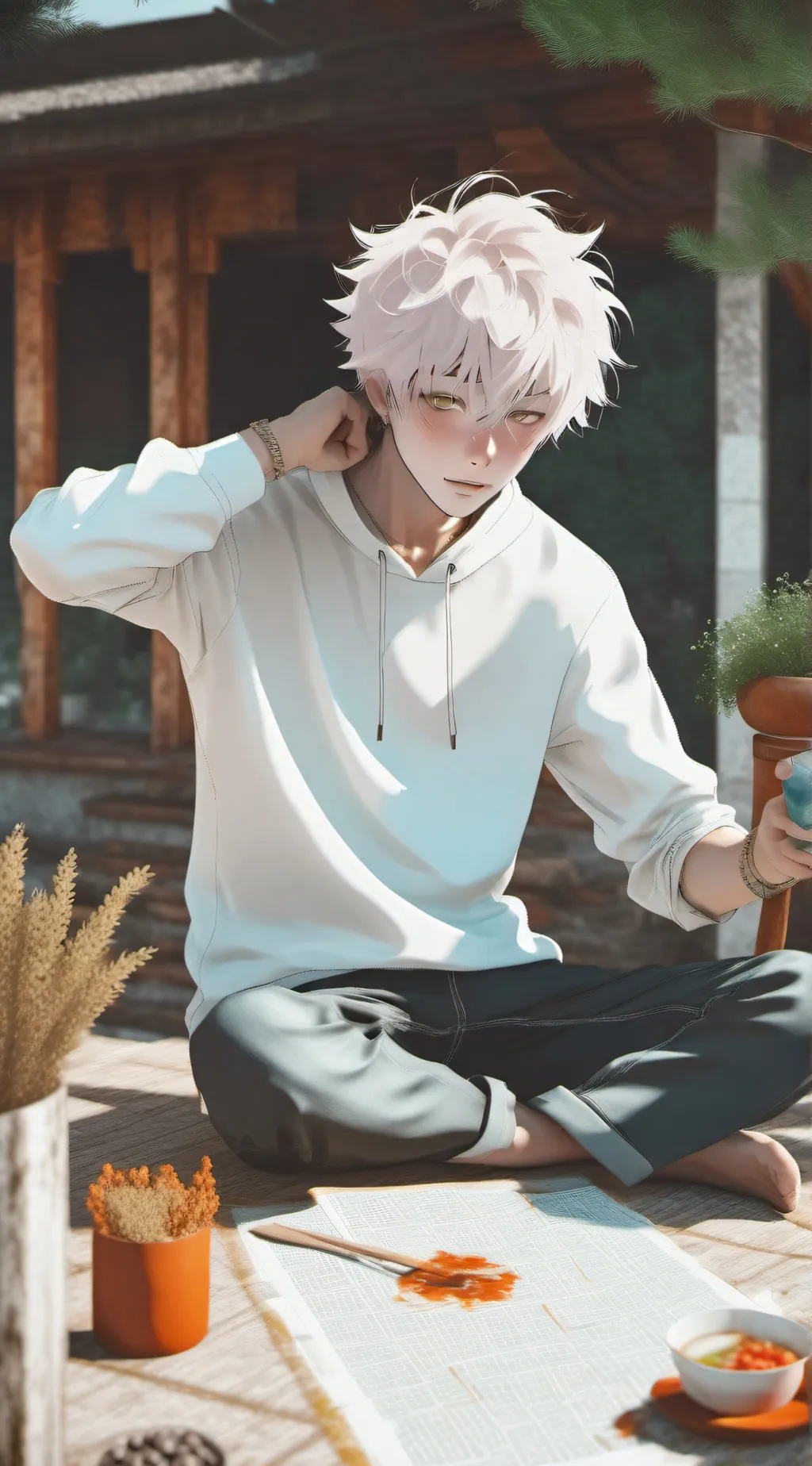 ai character: vin  background