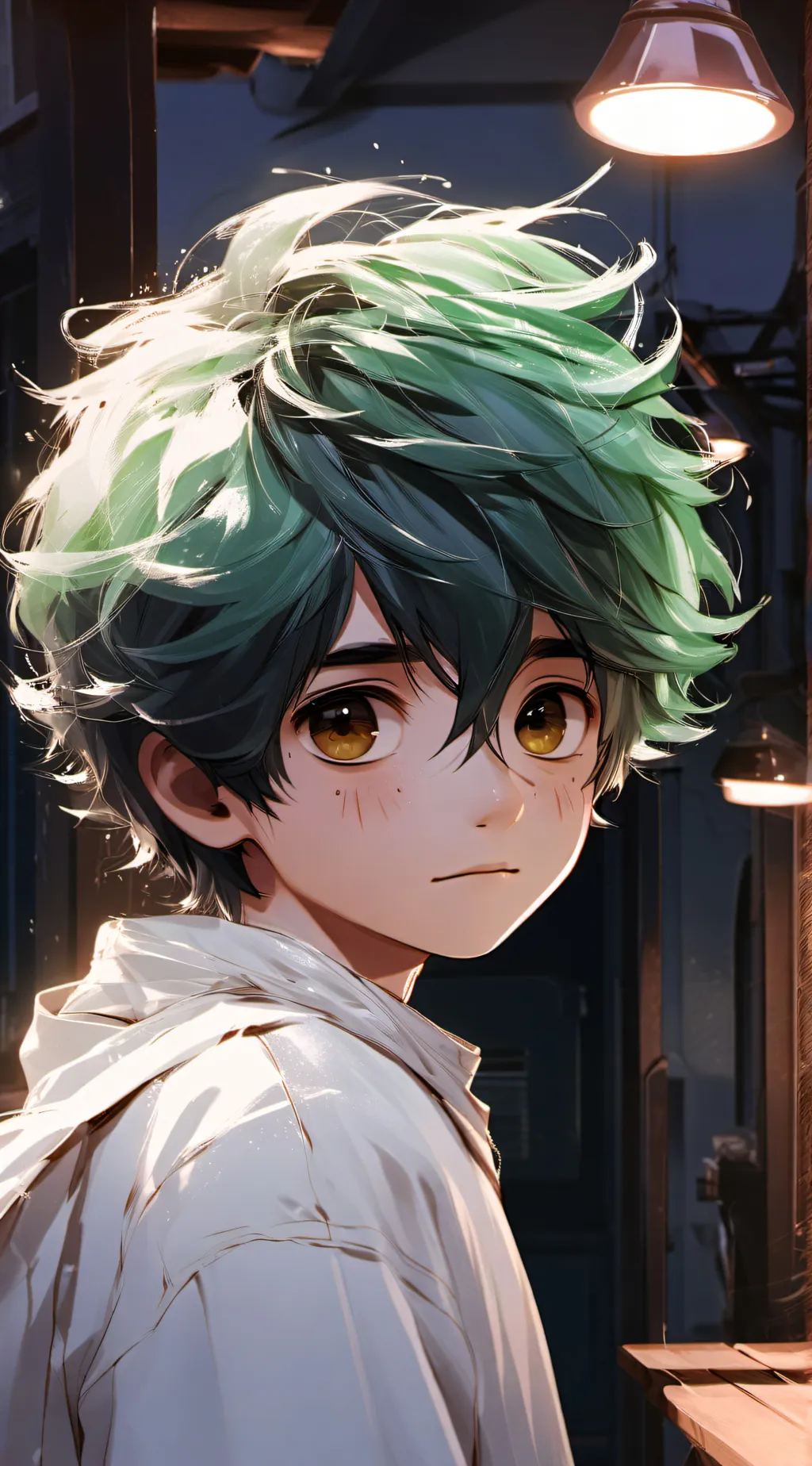 ai character: Izuku midoriya  background