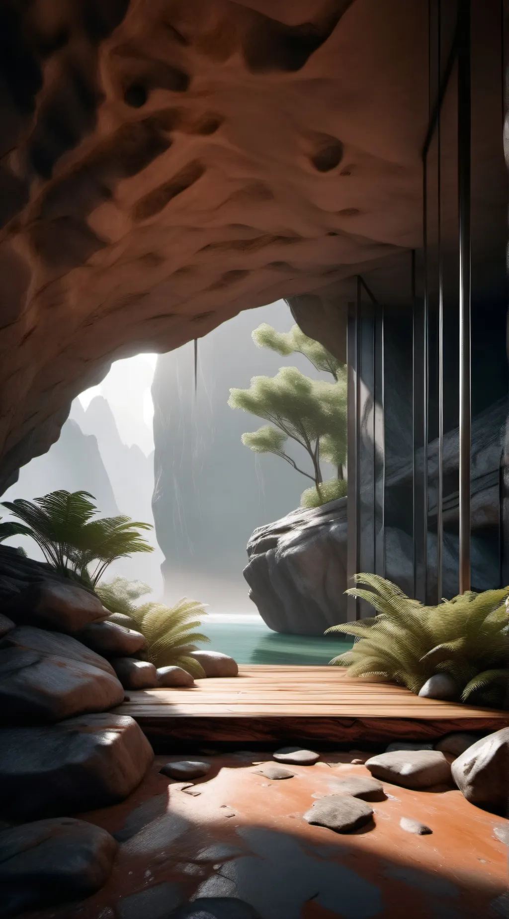 ai character: Just echo caves background