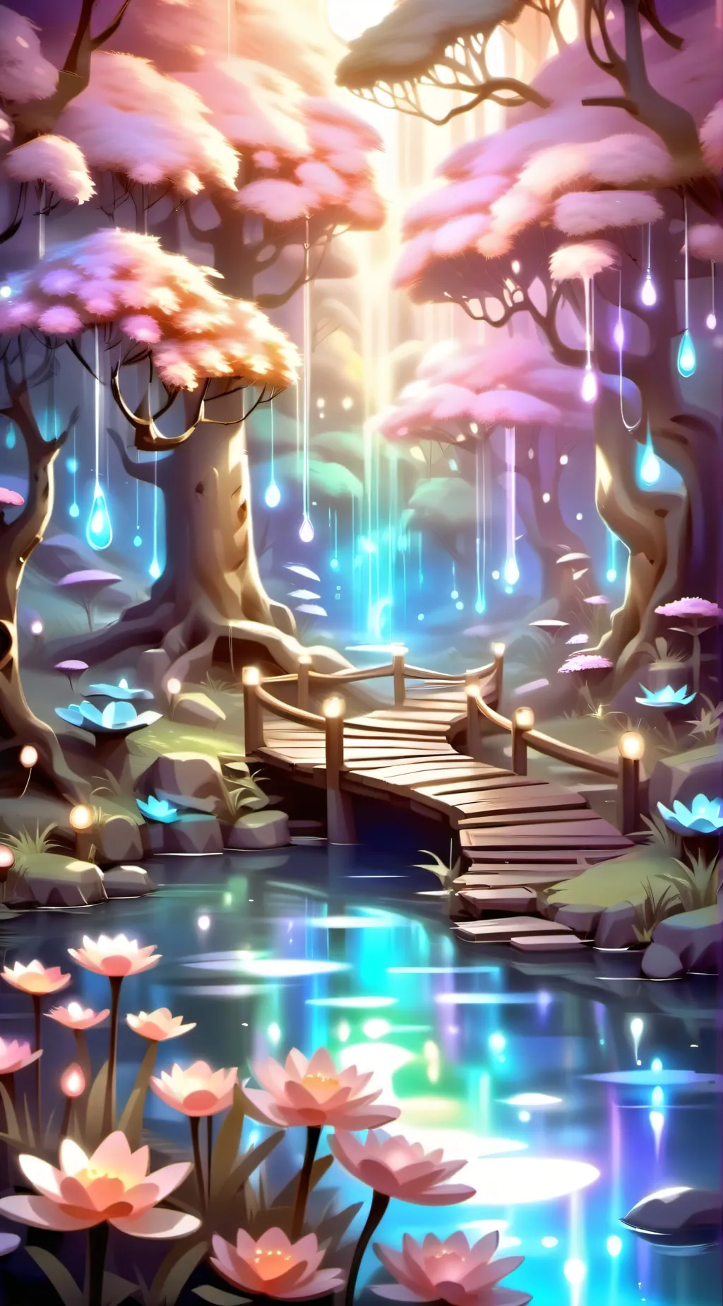 ai character: Enchanted Forest background