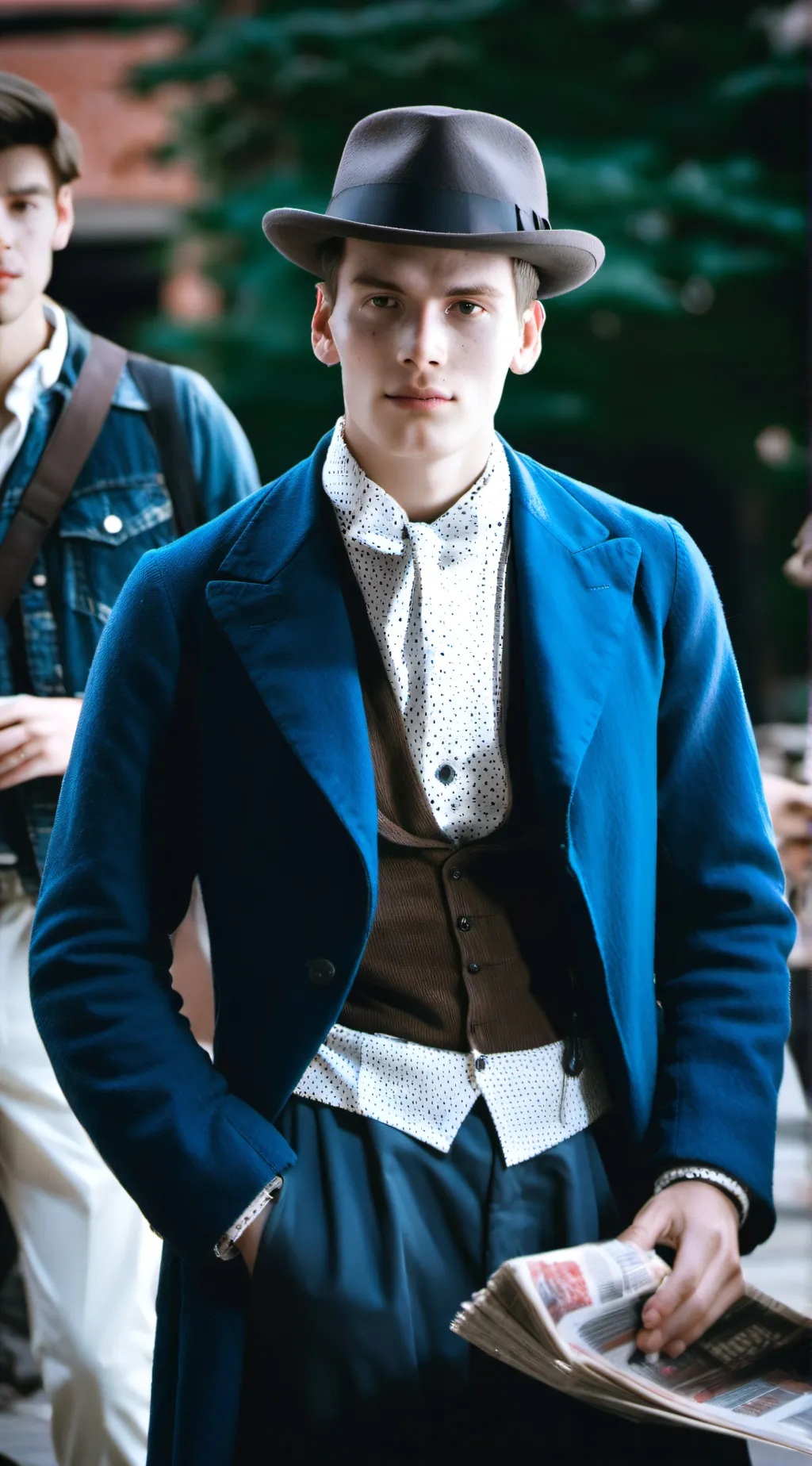 ai character: Newsies  background