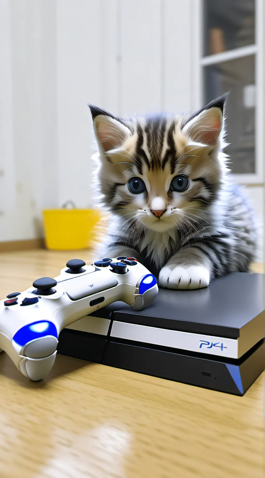 ai character: a small cute Kitty background