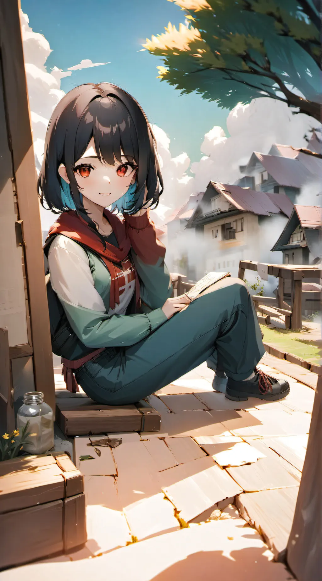ai character: Sara  background