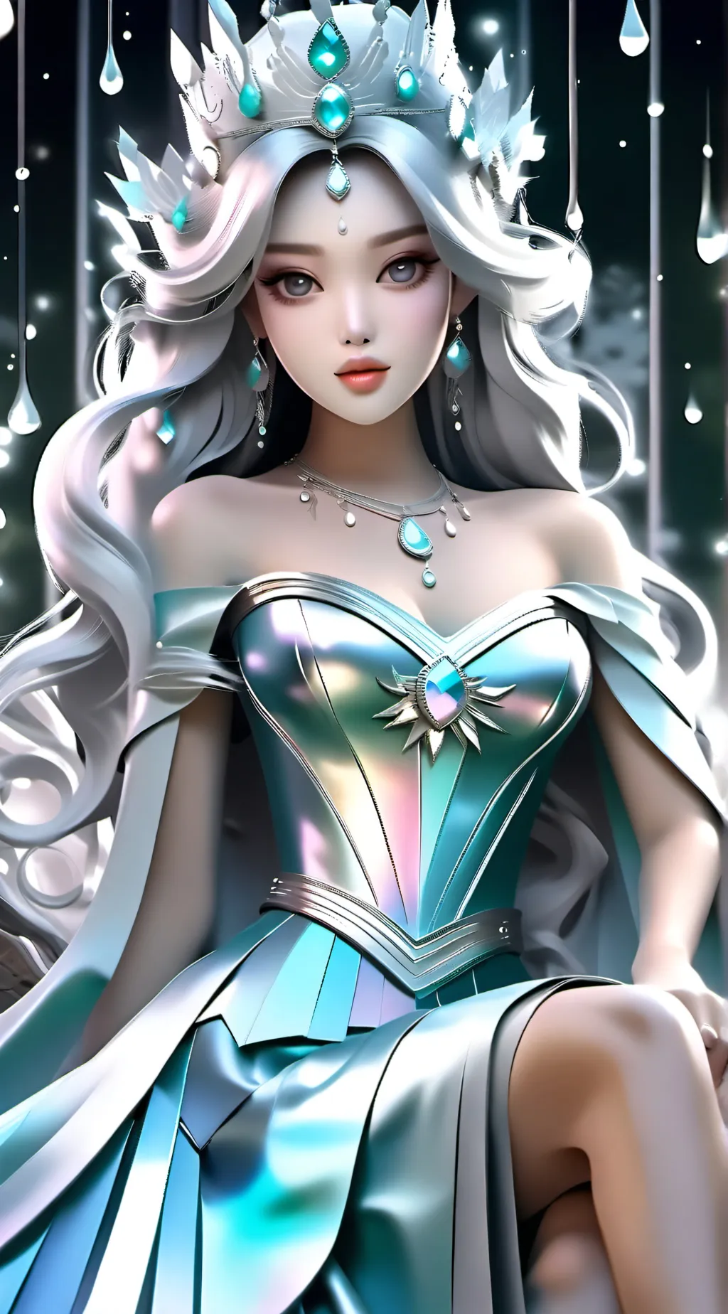 ai character: Lost princess  background