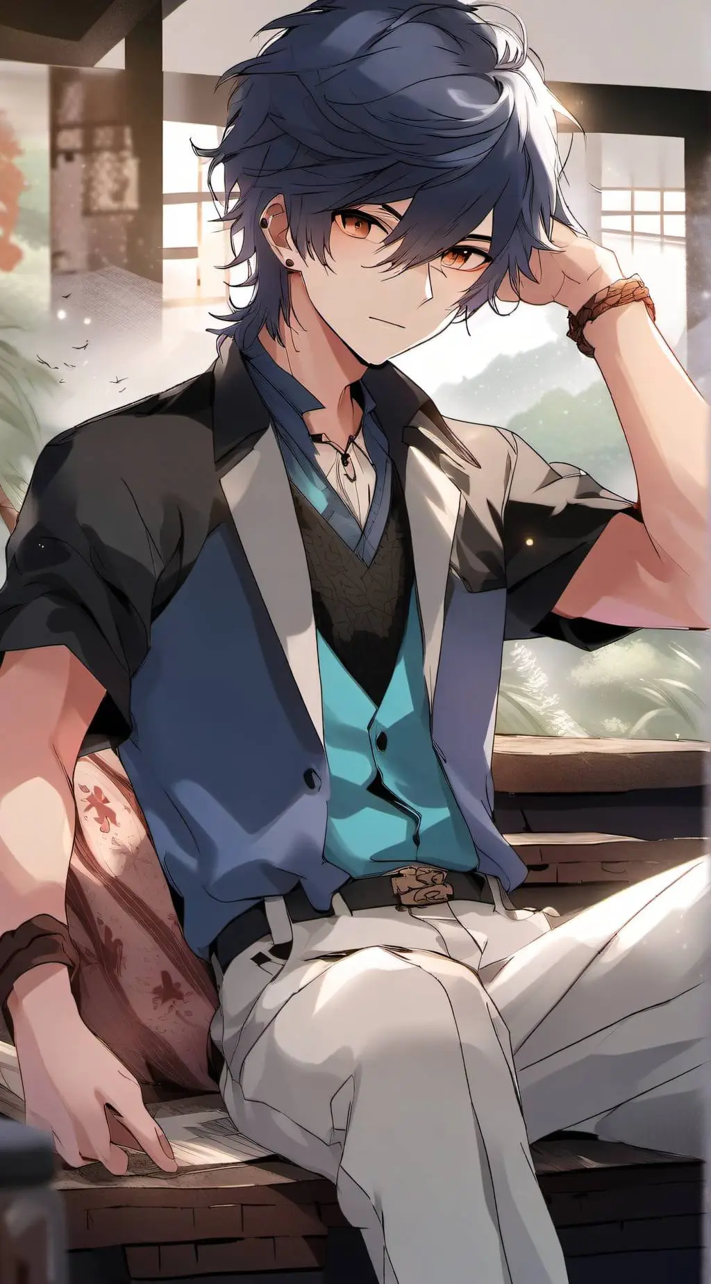ai character: Xavier  background