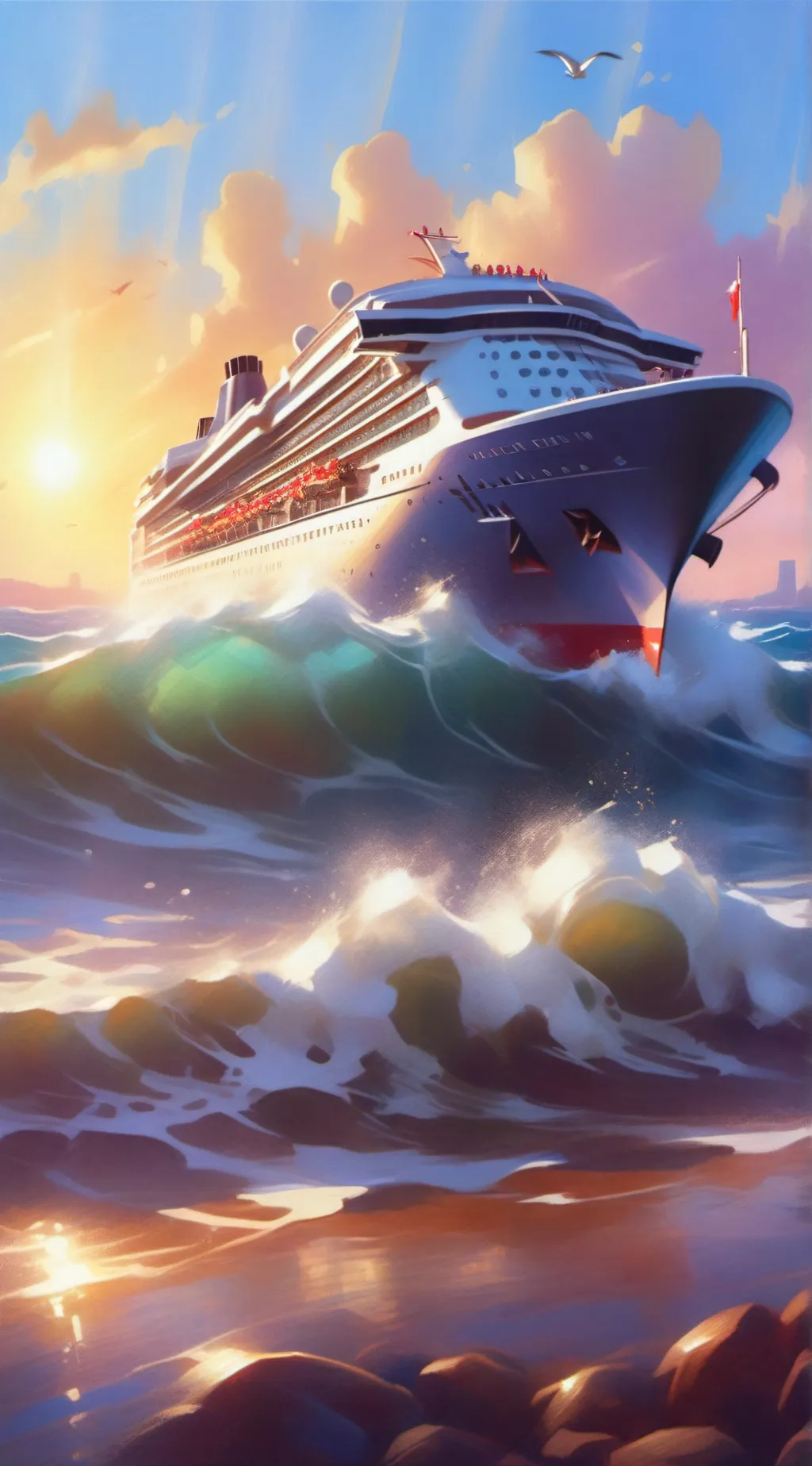 ai character: HH cruise  background
