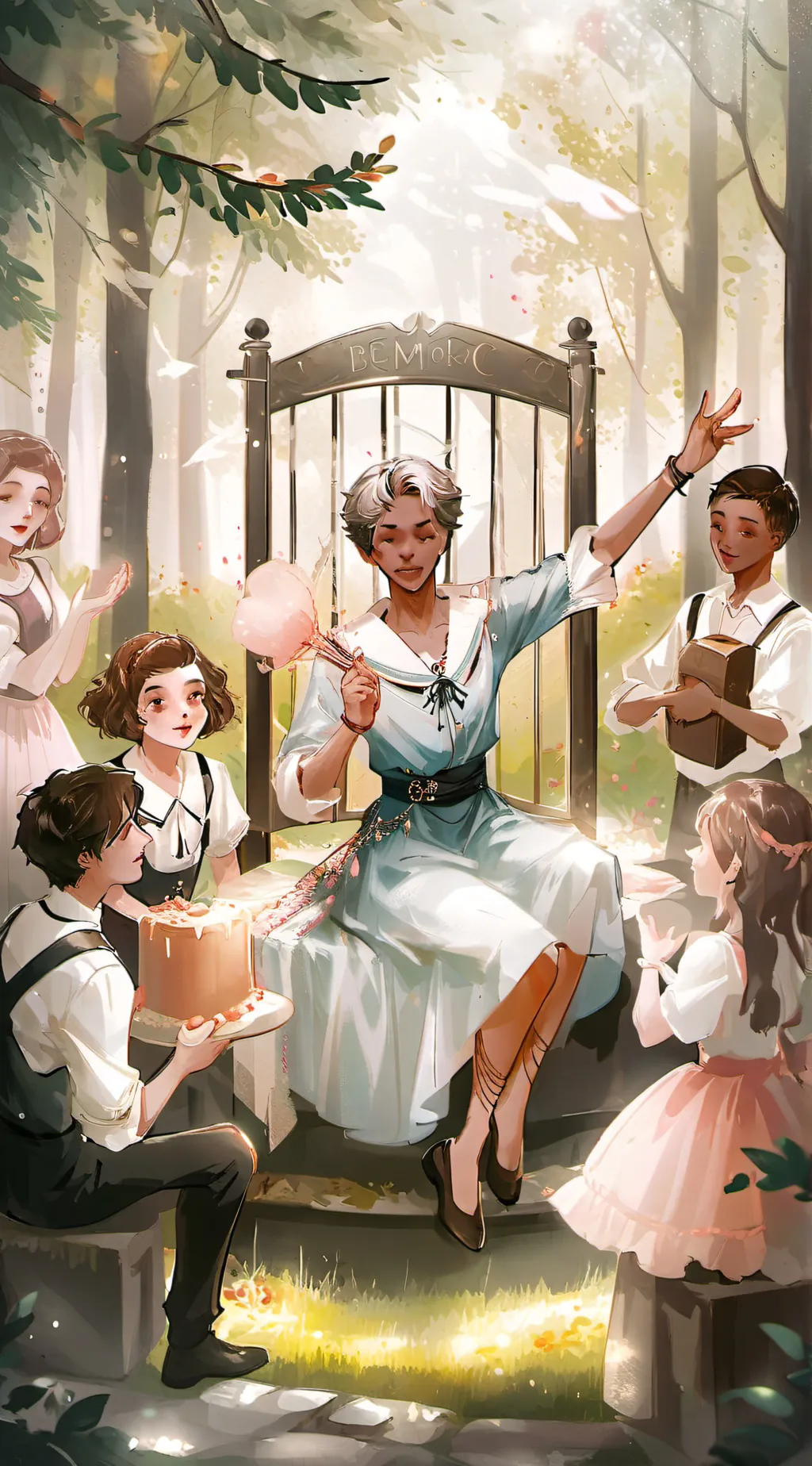ai character: Drama club k-12 background