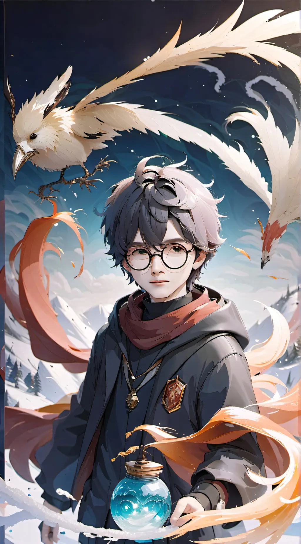 ai character:  mattheo  background