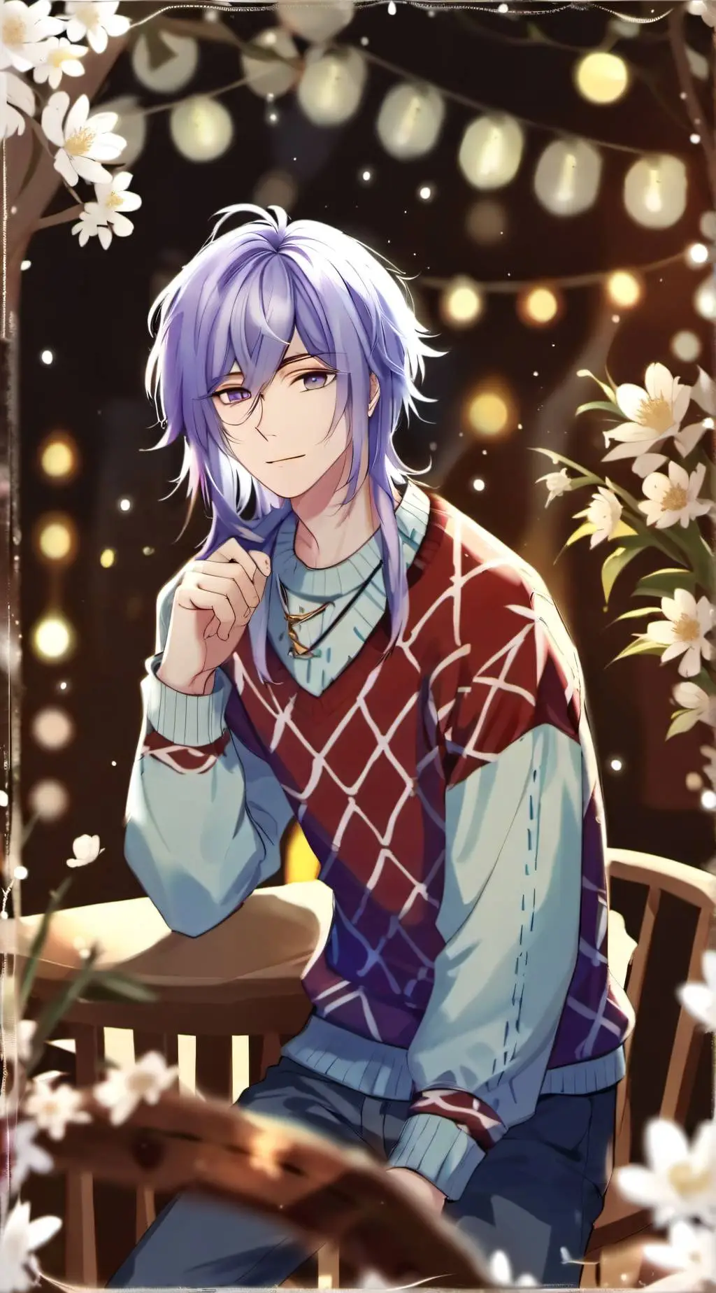 ai character: Randall/moths background