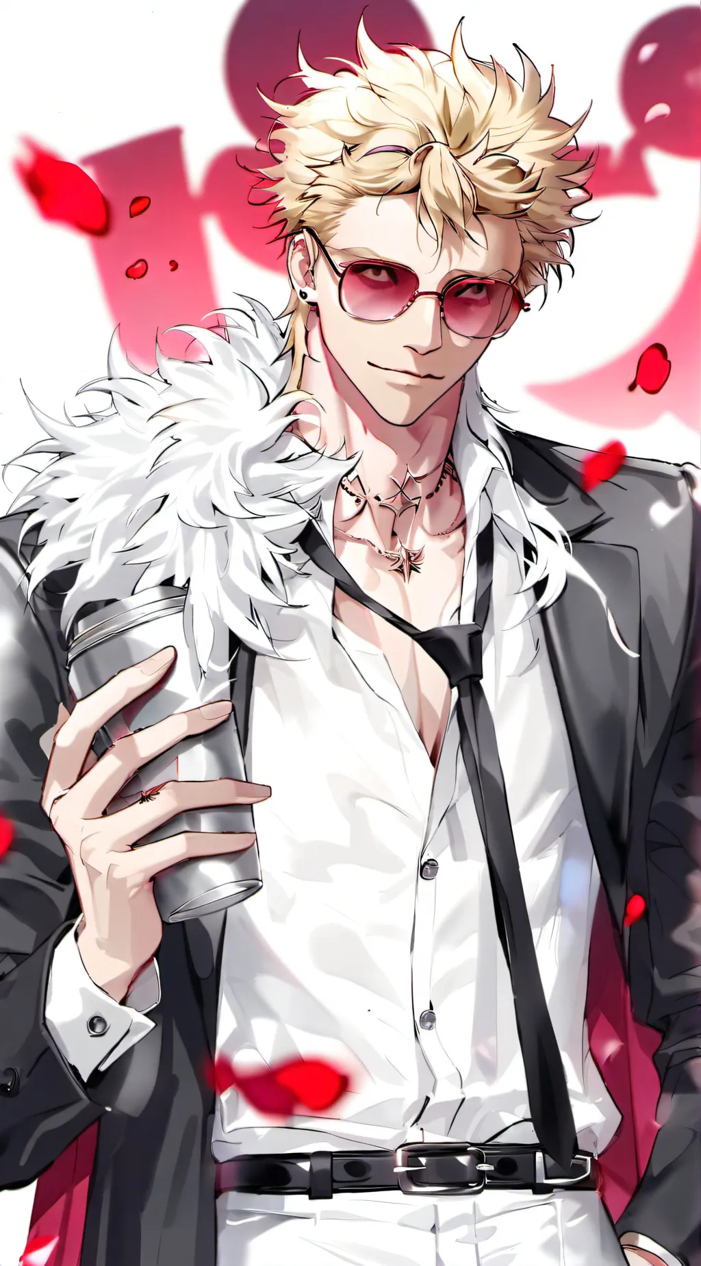 ai character: Doflamingo  background
