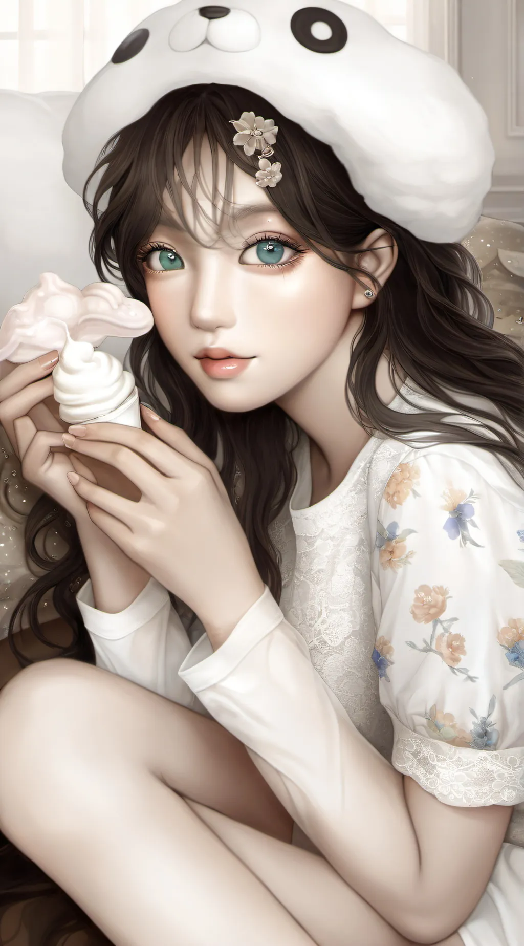 ai character: selena𓆉 background