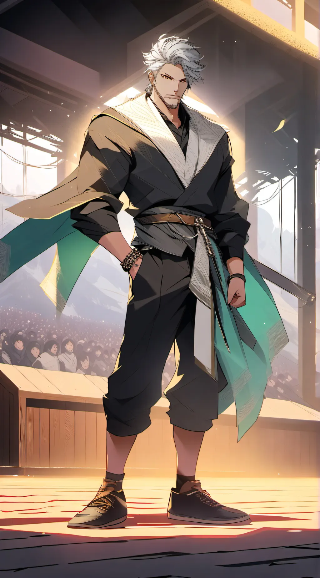 ai character: Britans Got Talent background