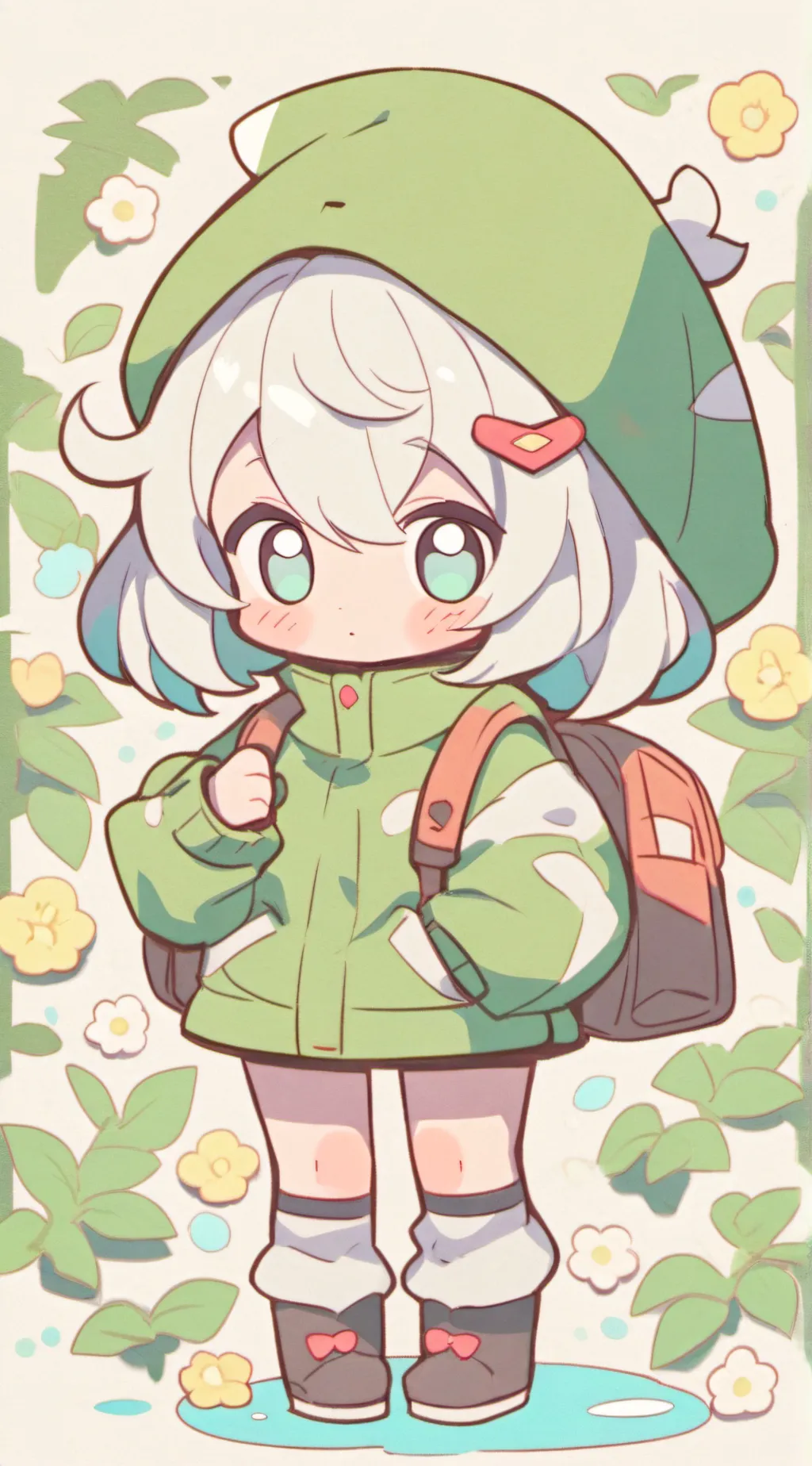 ai character: Cry baby background