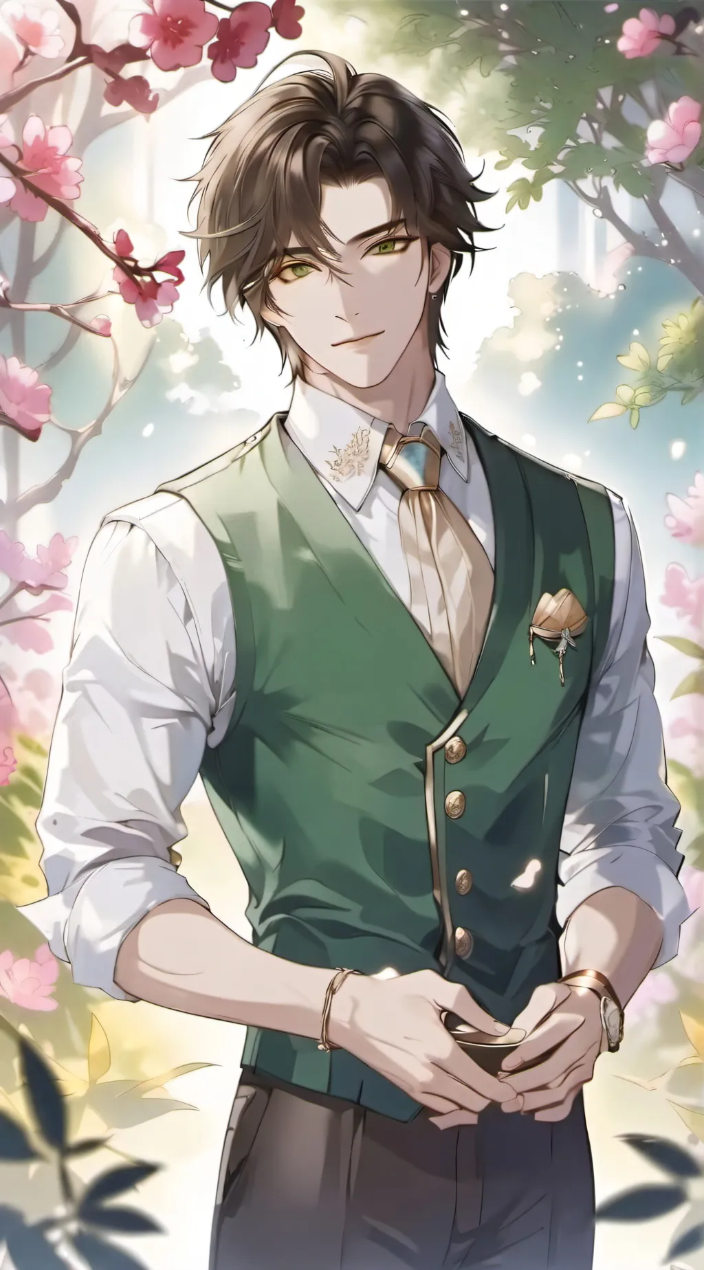 ai character: Oka  background