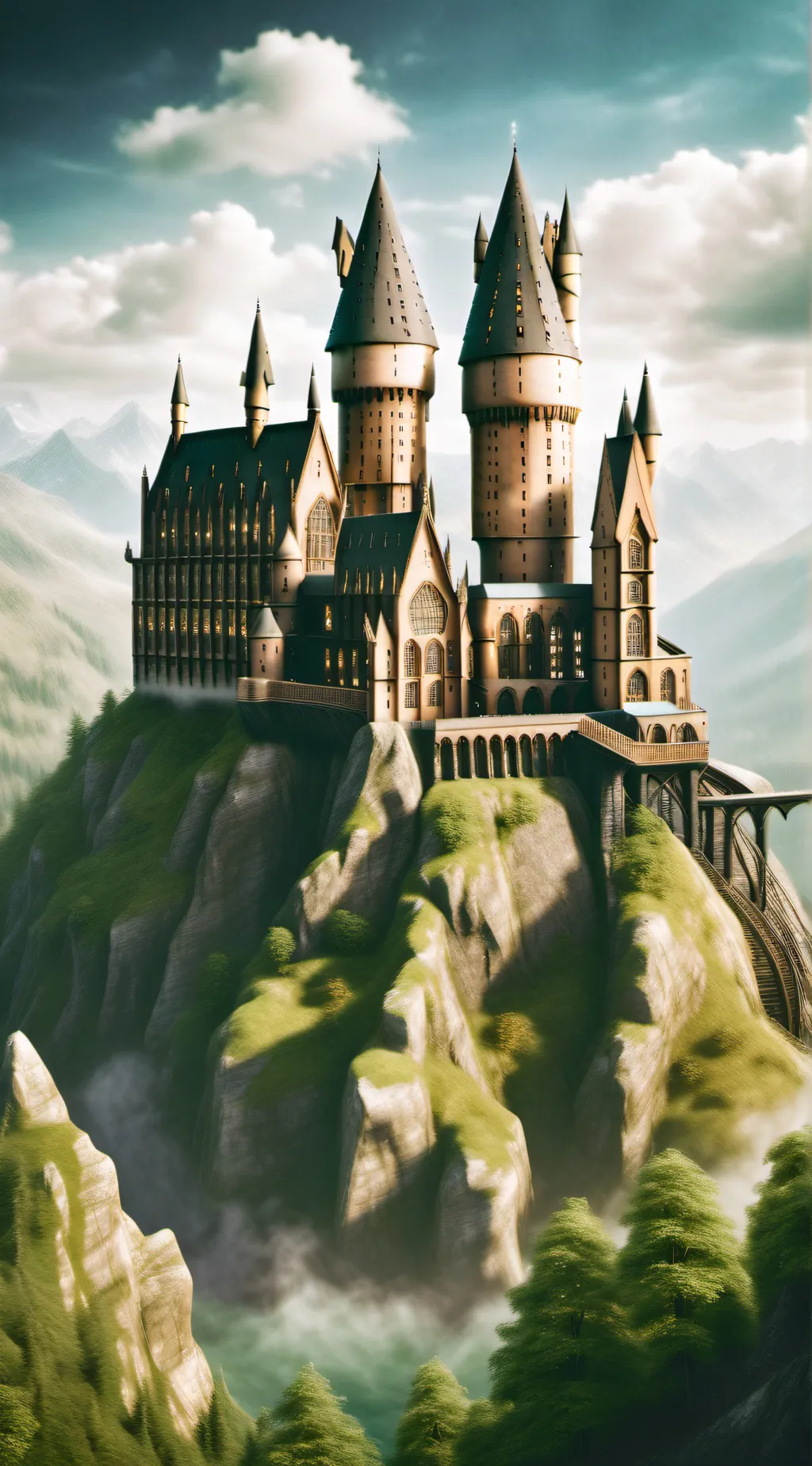 ai character: Hogwarts background