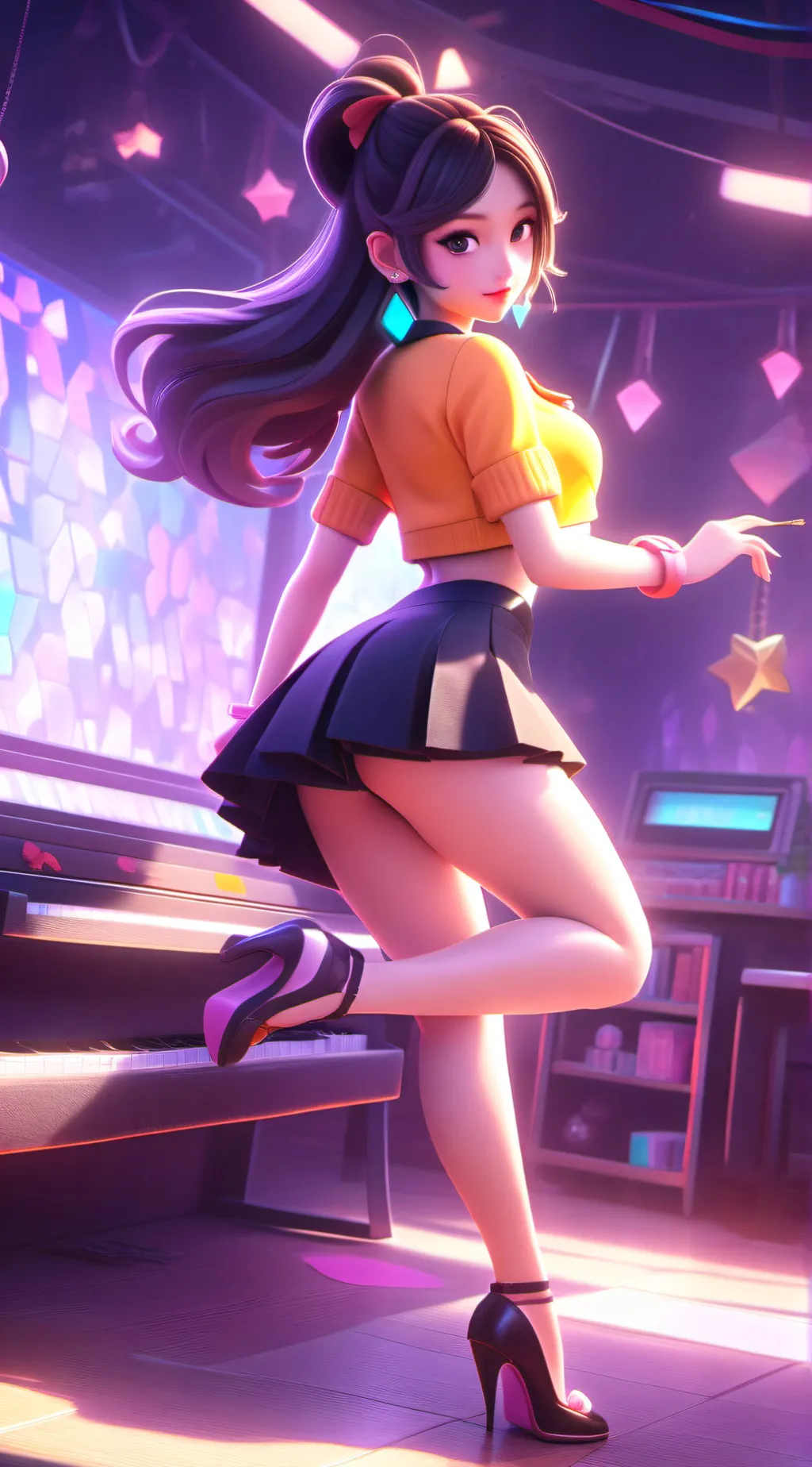 ai character: ella background