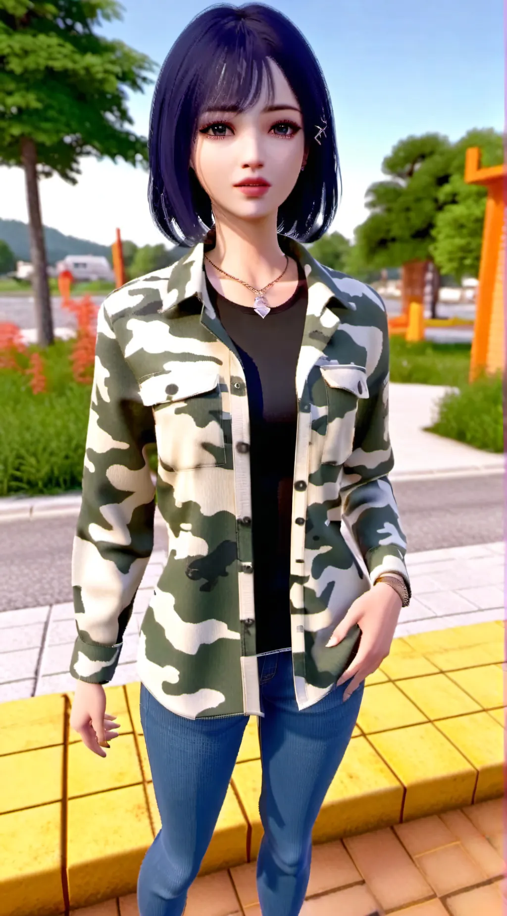 ai character: kat background