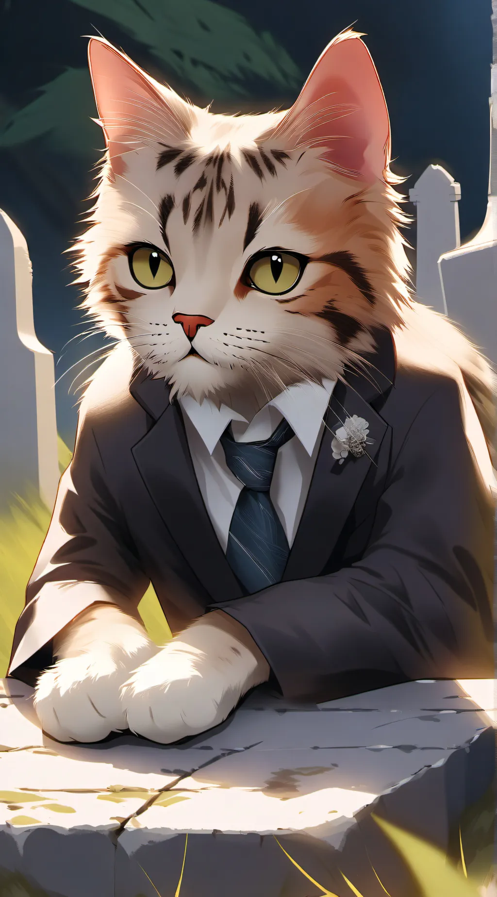 ai character: Mr.tabby 🐾✨ background