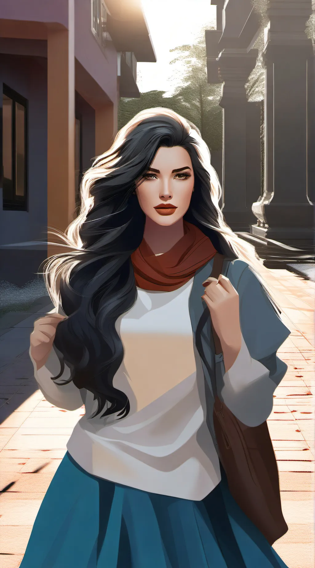 ai character: Alexandra background
