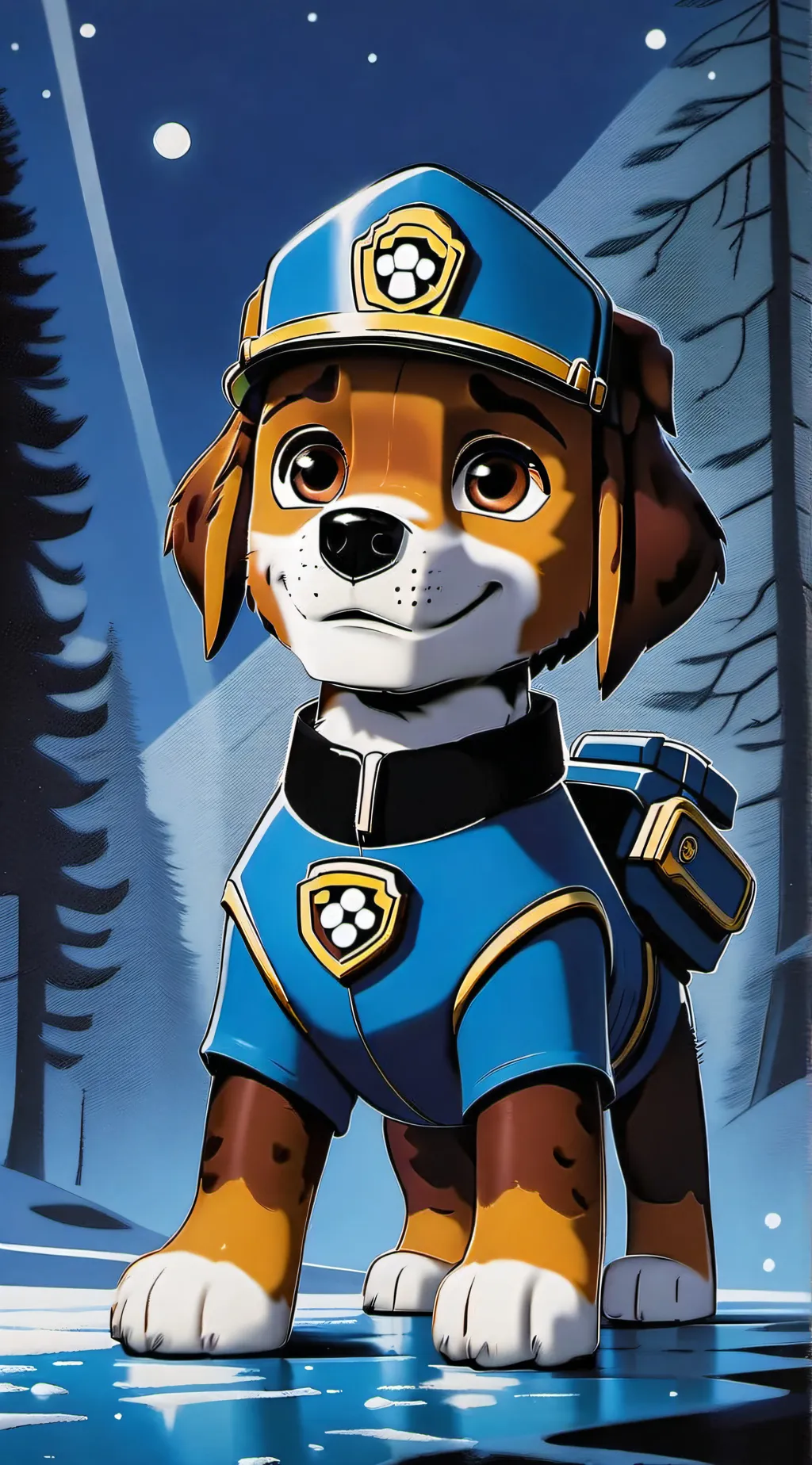 ai character: Paw Patrol  background