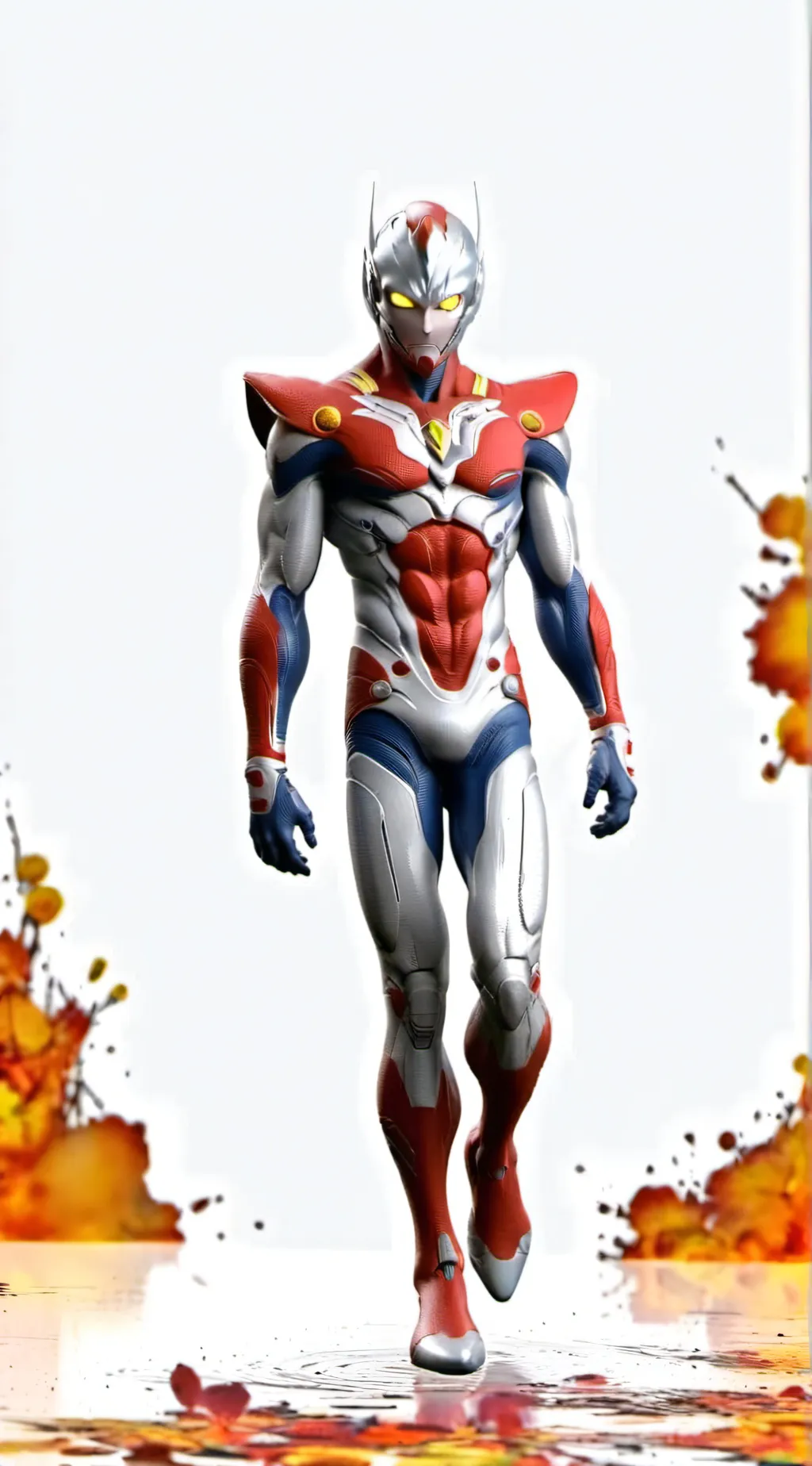 ai character: ultraman leo  background
