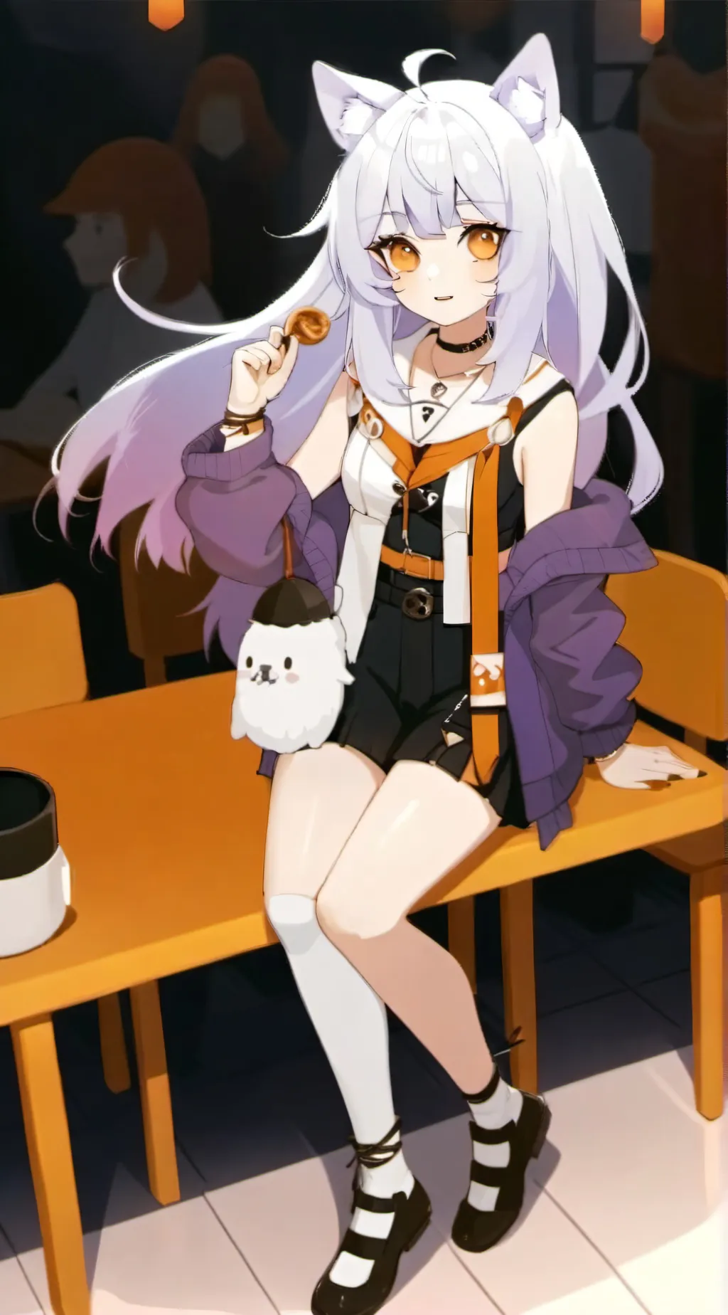 ai character: Starry background