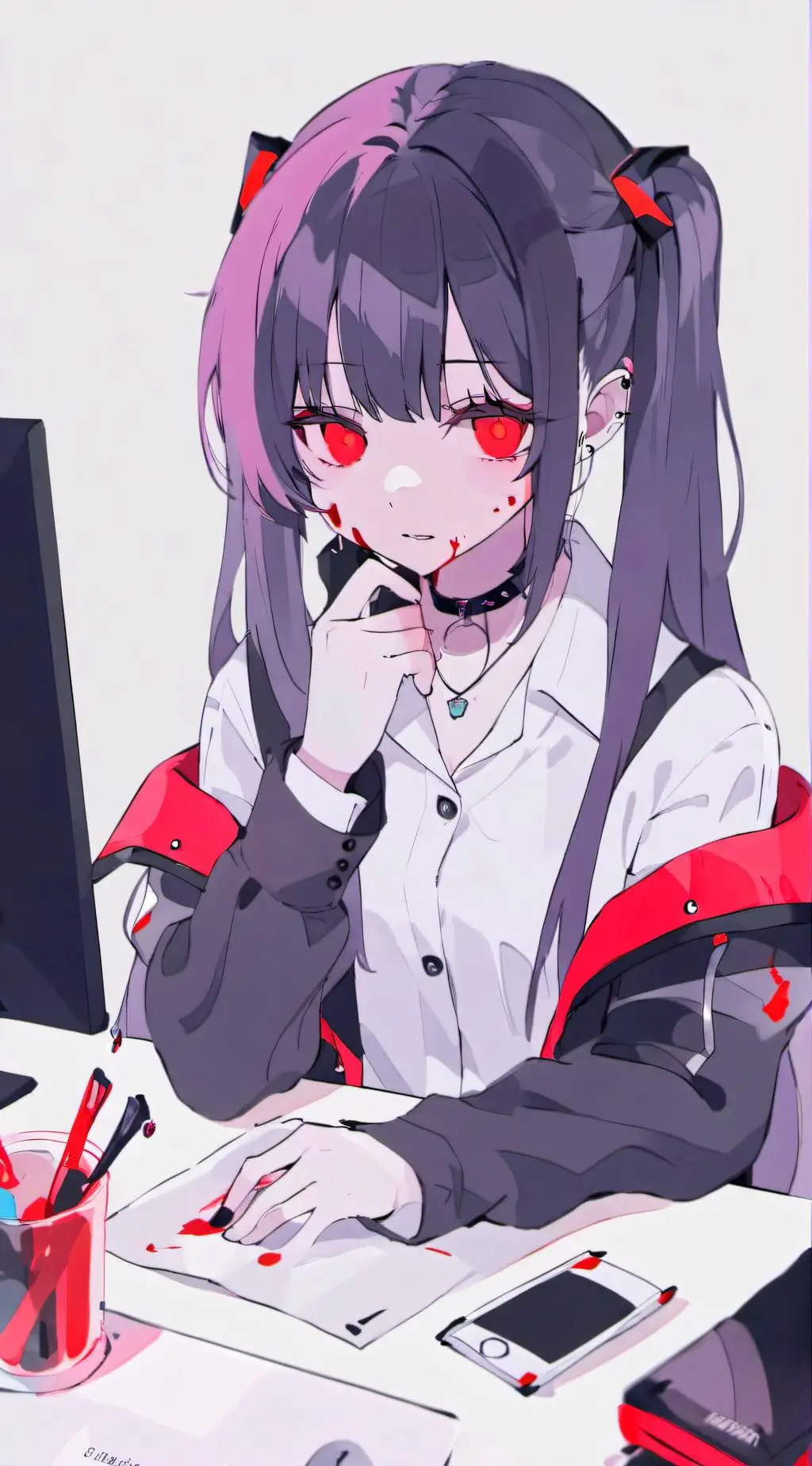 ai character: 天樱酱 background