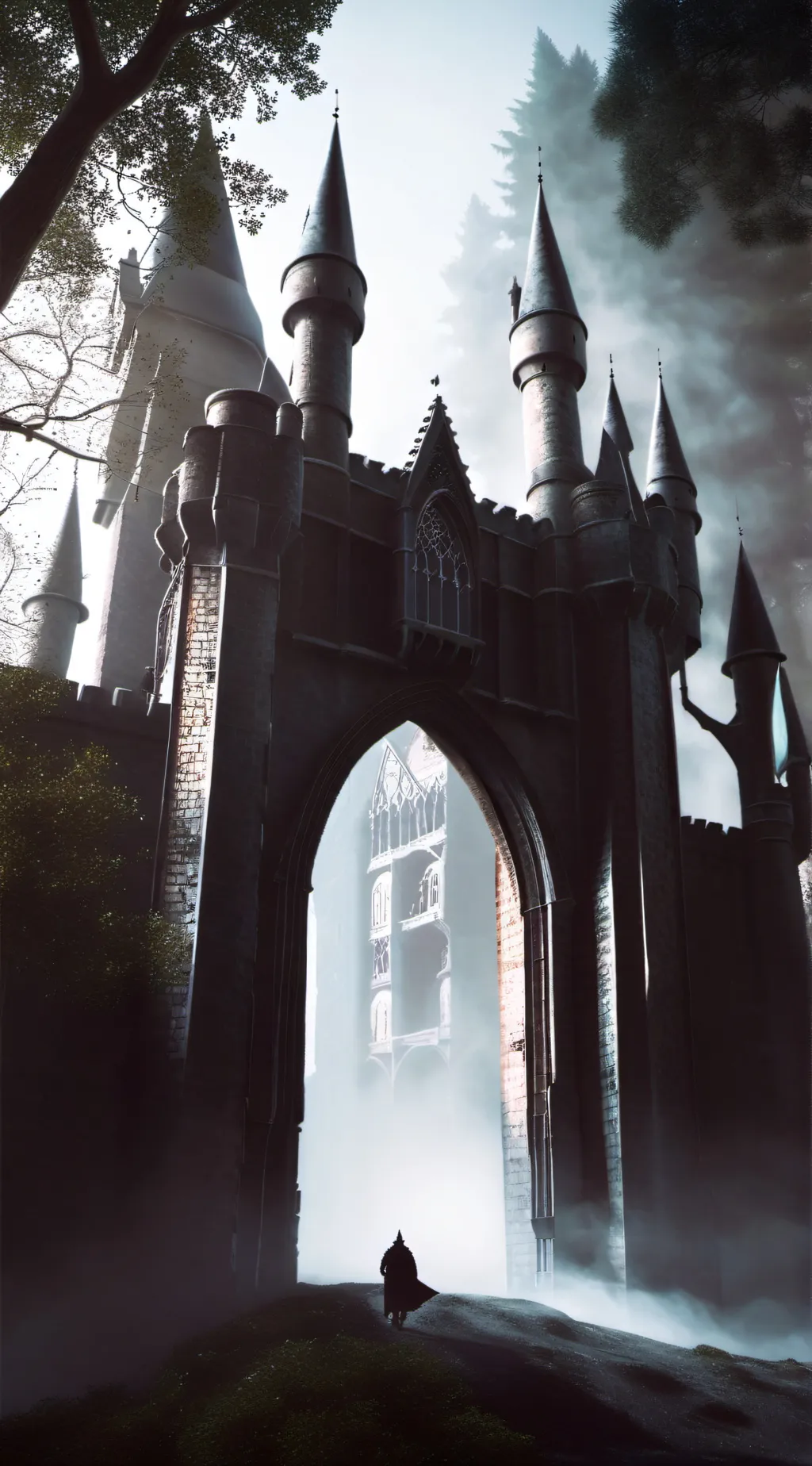 ai character: Hogwarts  background