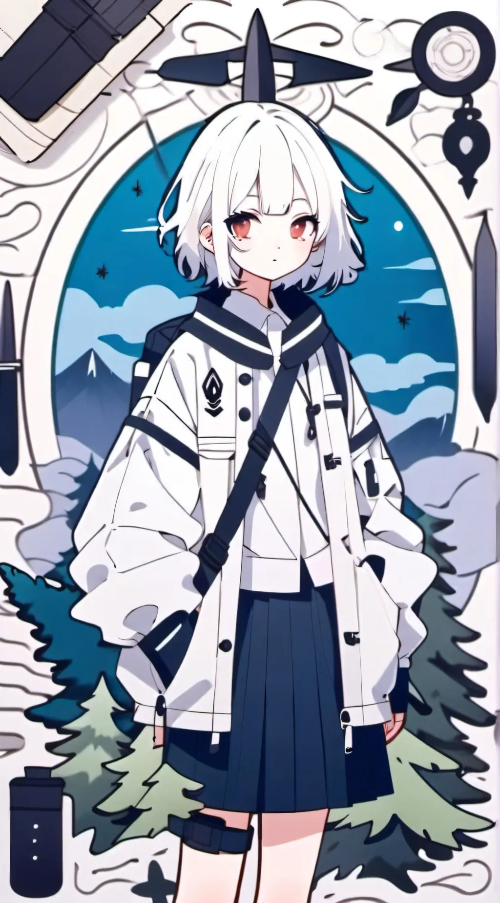 ai character: Miss Circle background
